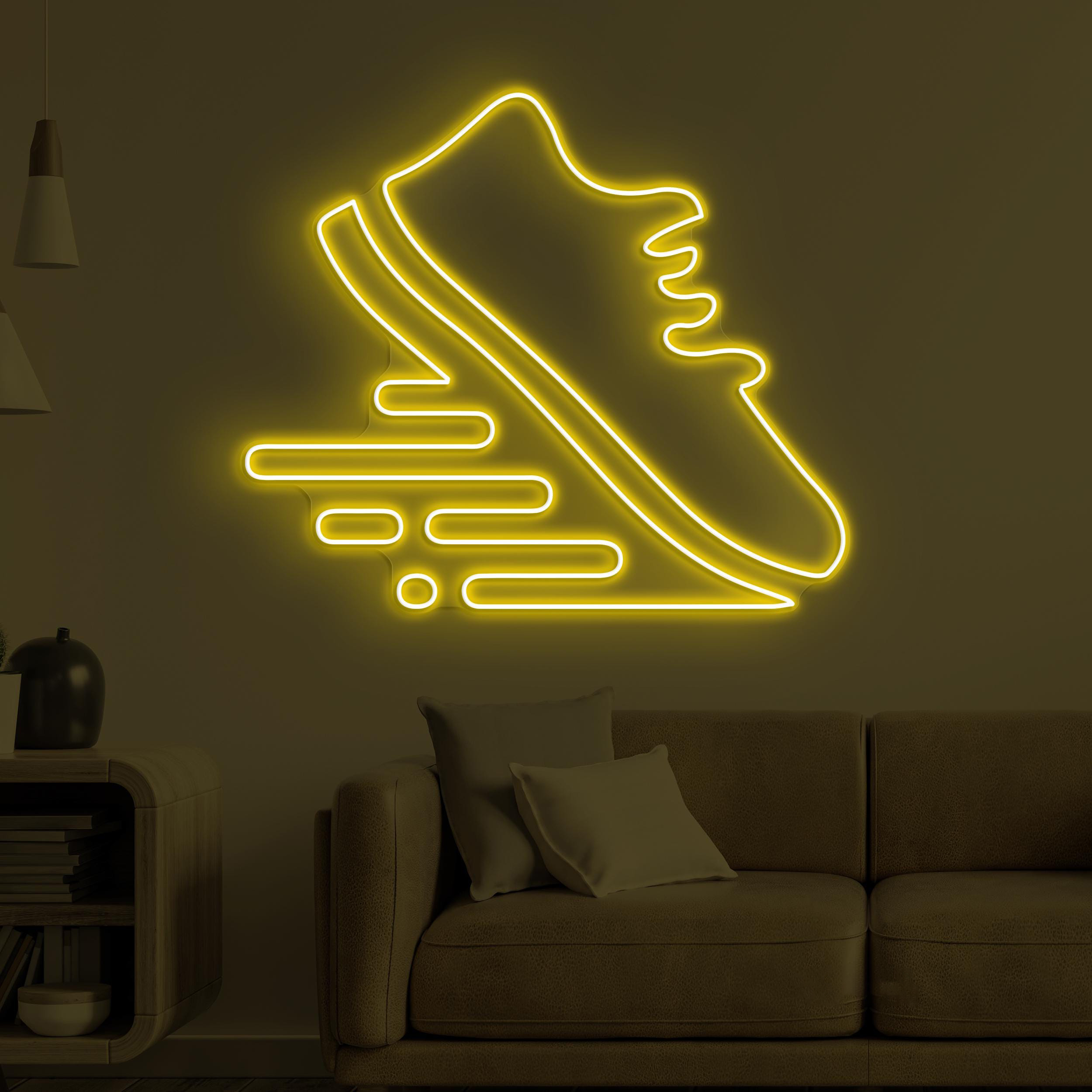 Running Shoe Neon Sign, Running Shoe LED Light, Sneaker Shop Wall Art, Sports Shoes Wall Decor, Gym Neon Light, Gift For Sports Lovers