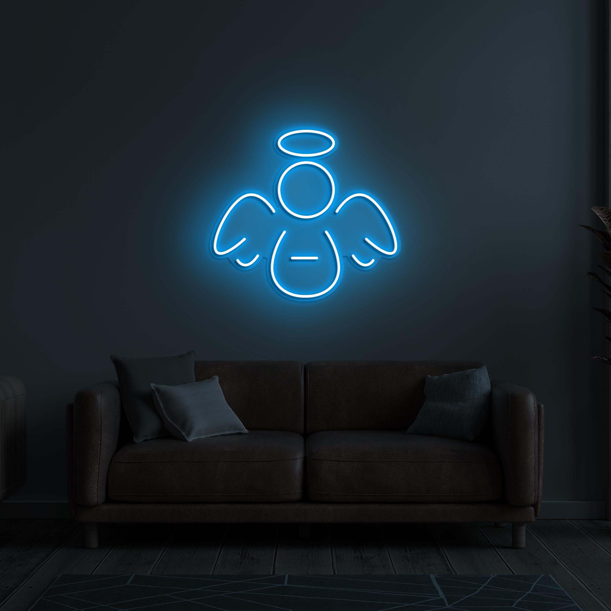 Guardian Angel Neon Sign, Guardian Angel LED Light, Wings LED Neon Art, Home Wall Decor, Kids Room Wall Art, Custom Angel Neon Sign, Gift
