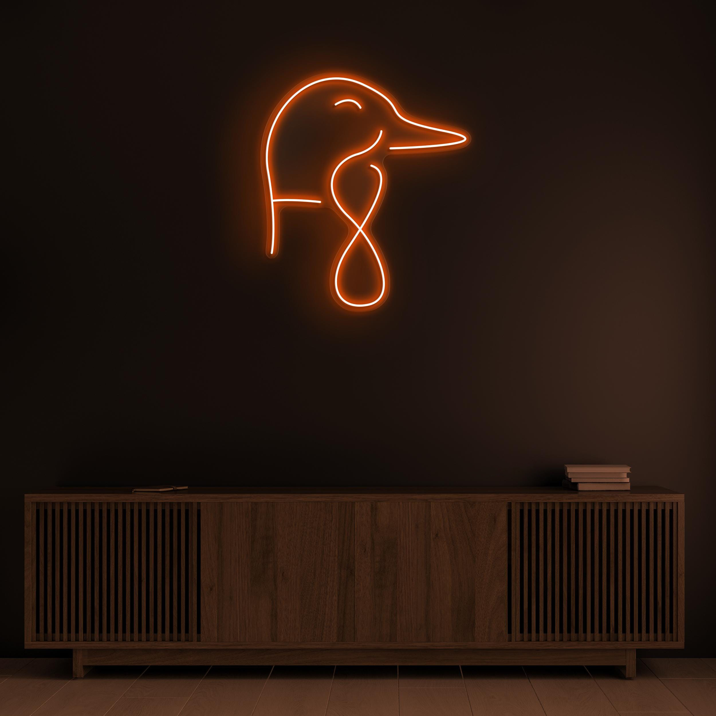 Duck Neon Sign, Duck LED Light, Cute Duck Wall Art, Bird Shop Wall Decor, Nursery Room Neon Art, Personalized Neon Sign, Home Wall Decor