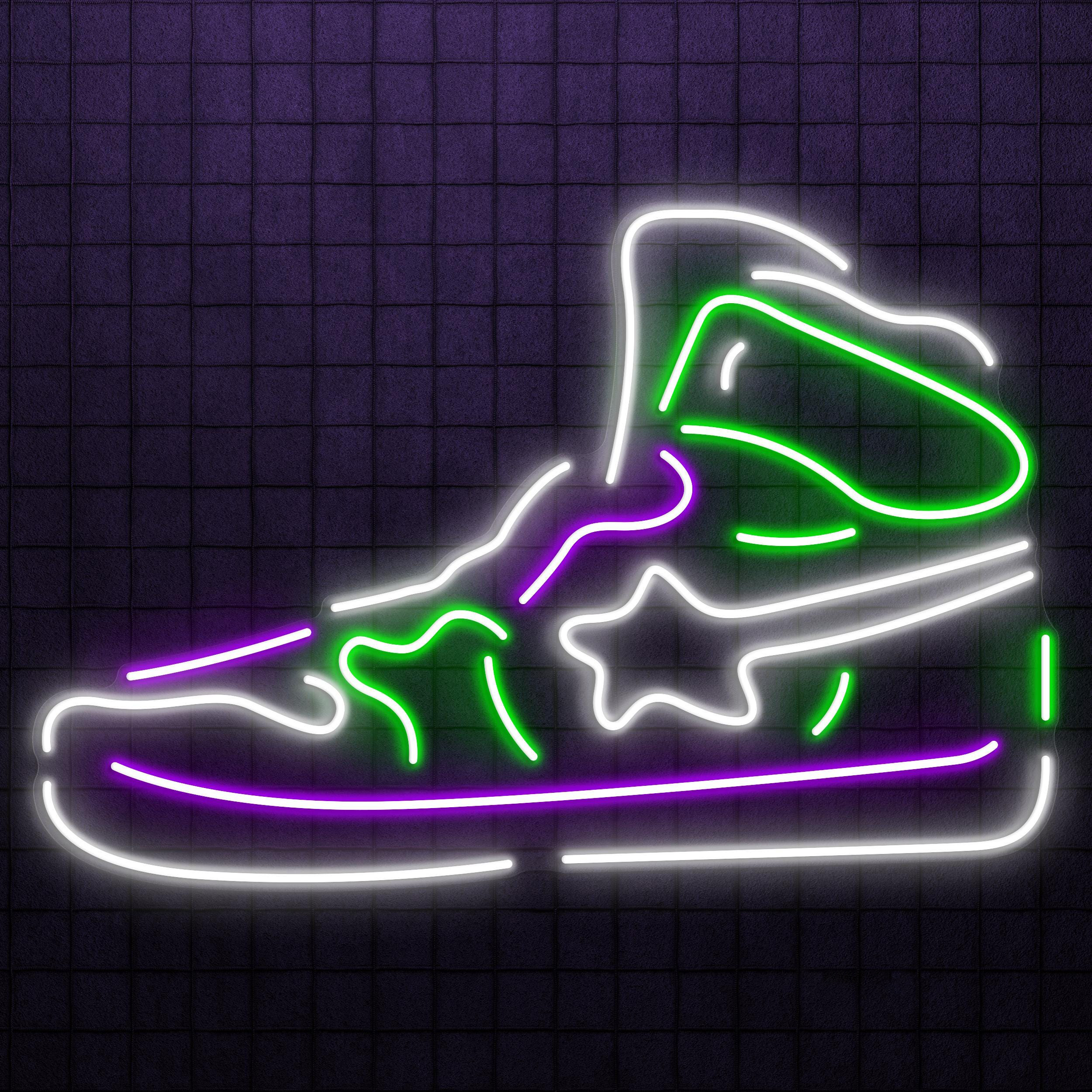 Sneaker Neon Sign, Sneaker LED Light, Sneaker Led Wall Art, Sneaker Shop Wall Decor, Home, Cafe and Bar Neon Light, Gift For Sneaker Lover