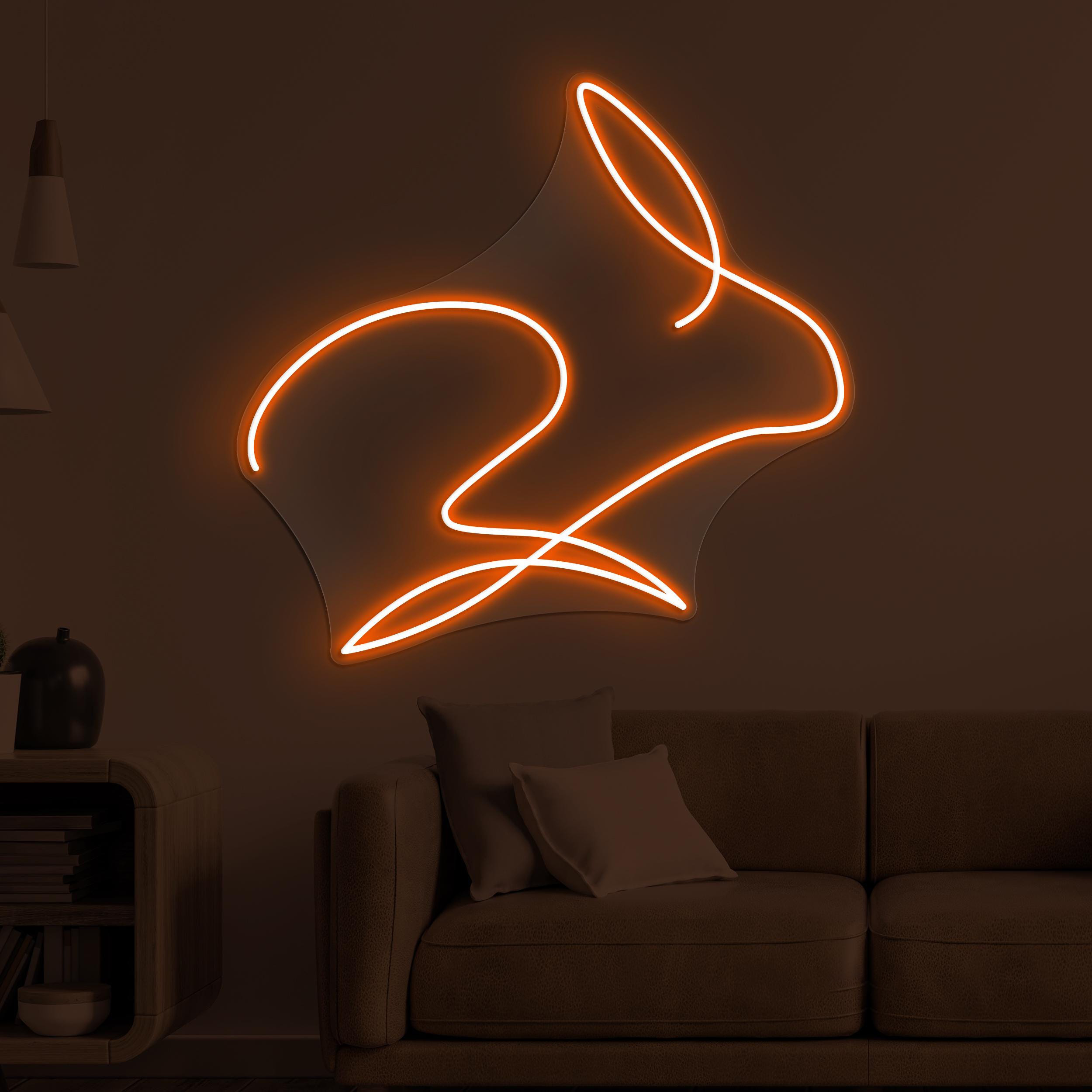 Rabbit Neon Sign, Rabbit LED Light, Bunny Wall Decor, Animal Shop Wall Art, Cute Bunny Neon Sign, Home Neon Light, Kids Room Wall Decor