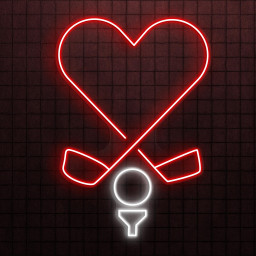 Golf With Heart Neon Sign, Golf With Heart LED Light, Golf Lover LED Wall Art, Heart of Golf Neon Light, Cafe & Bar Neon Decor, Home Decor