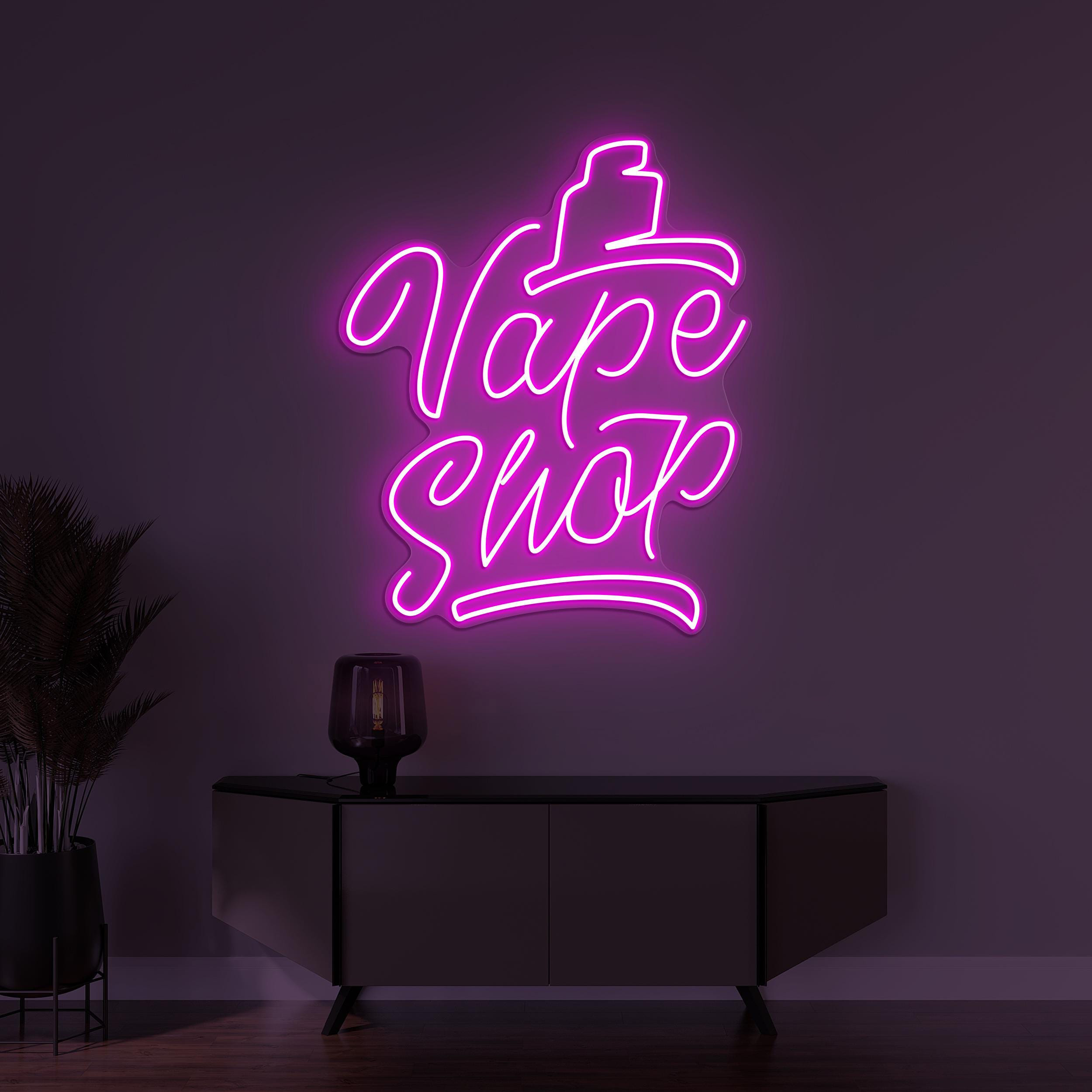 Vape Shop Neon Sign, Vape Shop LED Light, Smoke Shop Wall Decor, Vape Zone Logo Sign, Bar Wall Decor, Custom Neon Sign, Business Logo Sign