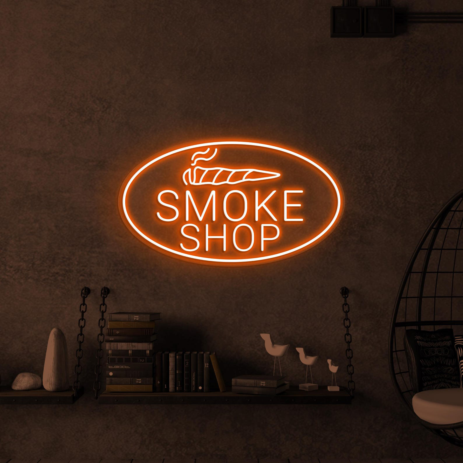 Smoke Shop Neon Sign, Smoke Shop LED Light, Cigar Wall Art, Smoke Shop Wall Decor, Cigarette Neon Light, Decor For Home, Smoking Bar & Cafe