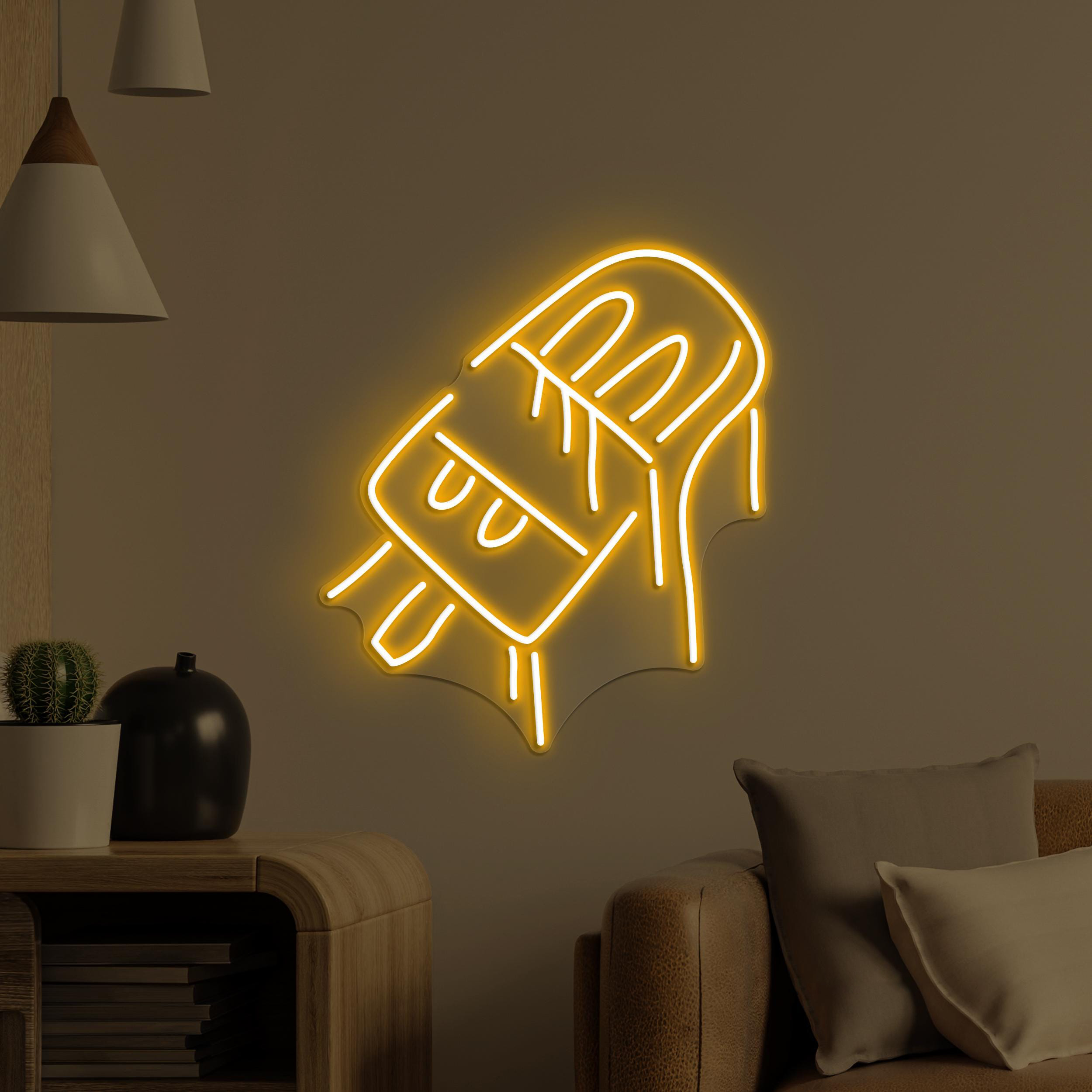 Popsicle Neon Sign, Popsicle LED Light, Nursery Room Wall Decor, Ice Cream Wall Art, Frozen Treat Neon Light, Ice Cream Shop Neon Decor