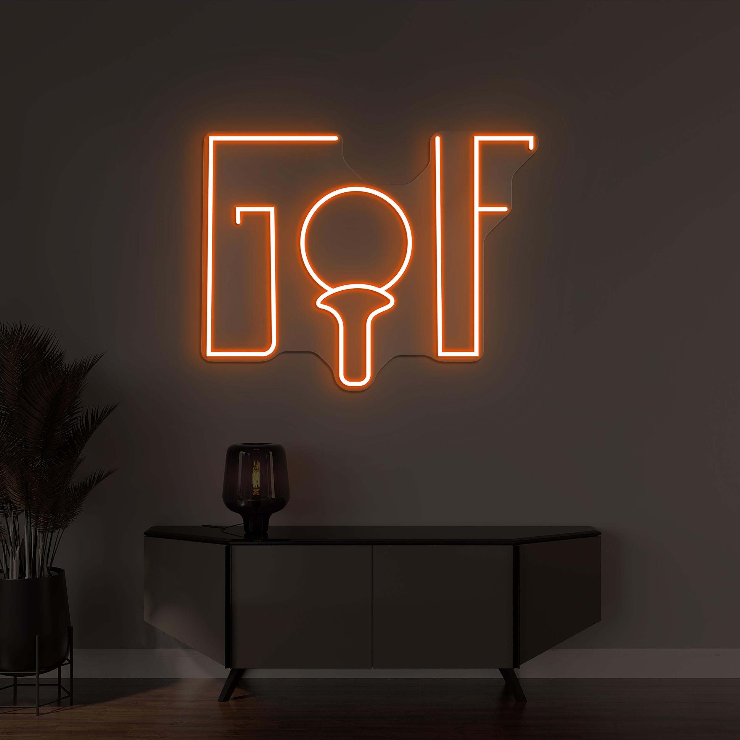 Golf Neon Sign, Golf LED Light, Golf Wall Decor, Game Room, Sports Wall Decor, Club Neon Sign, Golf Ball Art, Home Decor, Golf Lover Gift