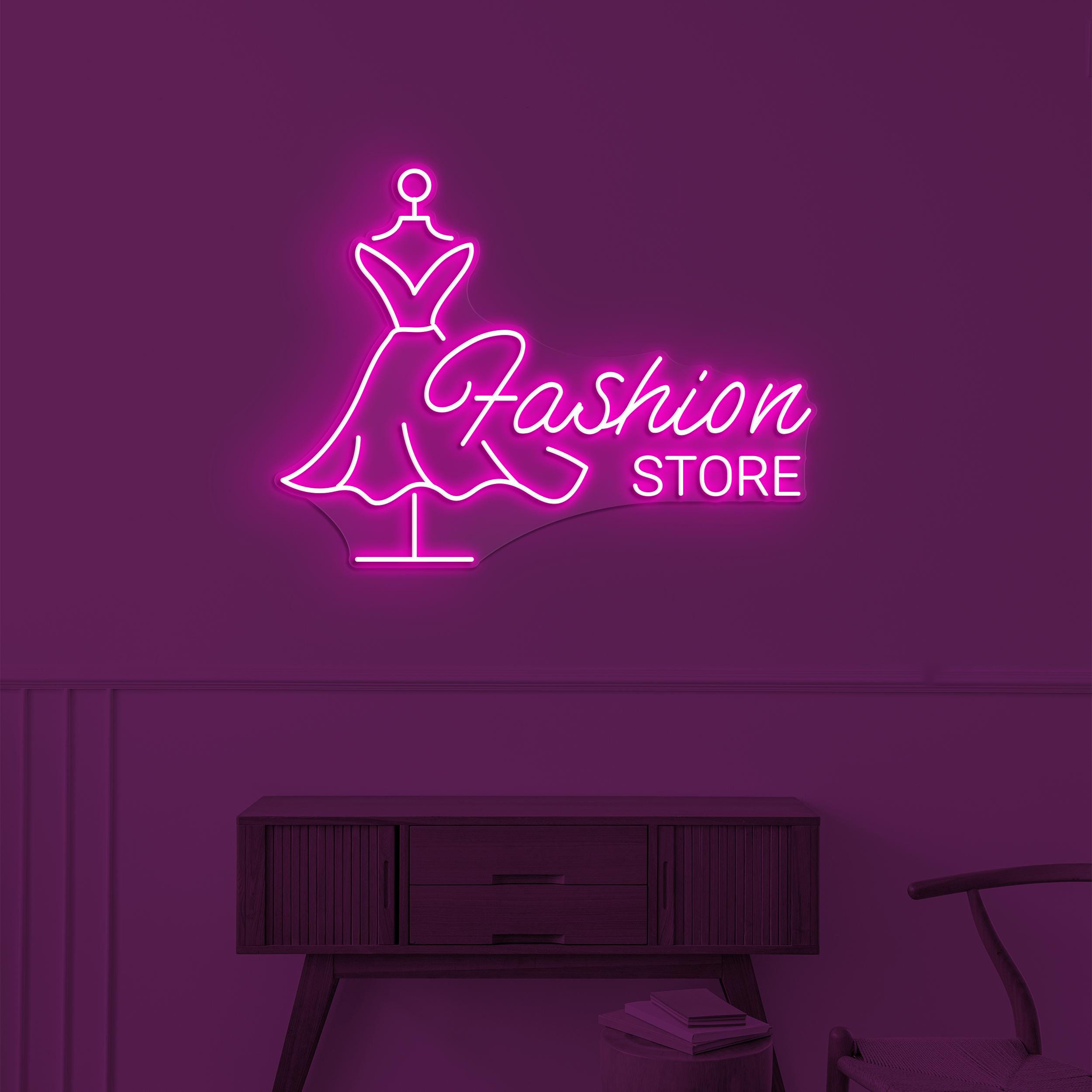 Fashion Store Neon Sign, Fashion Store LED Light, Boutique Wall Decor, Fashion Shop Wall Art, Custom Neon Sign Art, Girls Shop Wall Decor