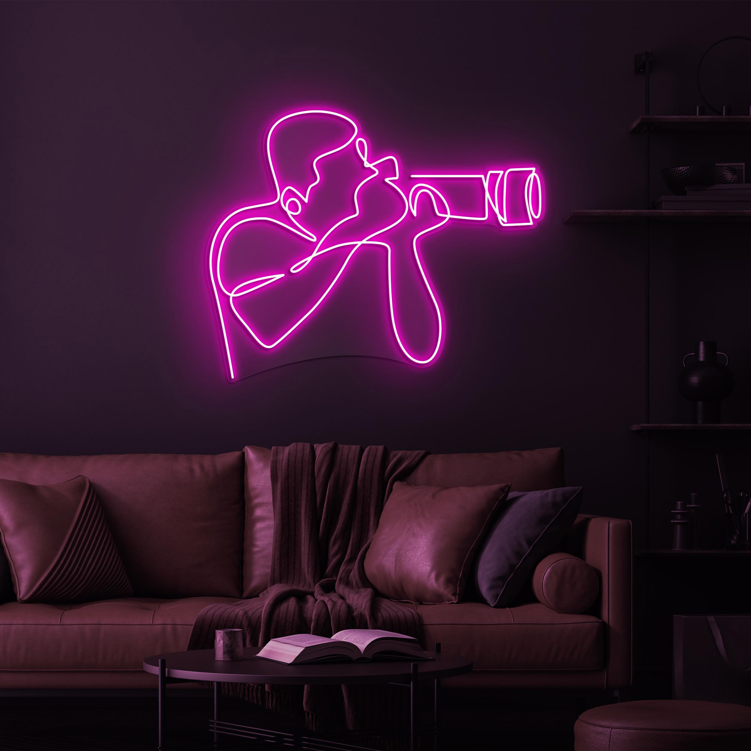Photographer Neon Sign, Photographer LED Light, Photographer Camera LED Neon Art, Home Wall Decor, Photo Shop Wall Decor, Capture Neon Sign