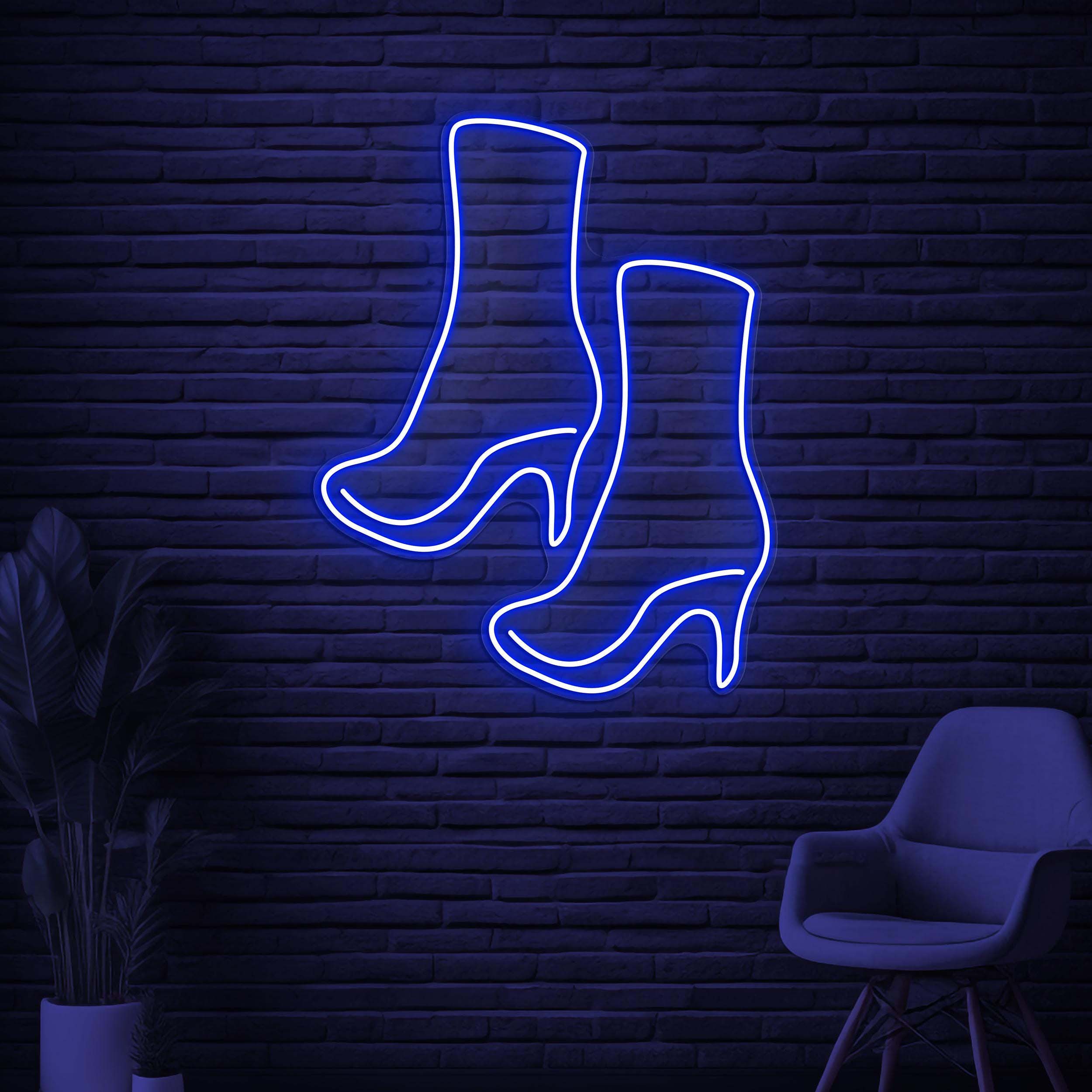 High Heels Neon Sign, High Heels LED Light, Shoes Wall Decor, Fashion Shoes Wall Art, Shoes Shop Led Sign, Girls Shoes Decor, Girls Room Art