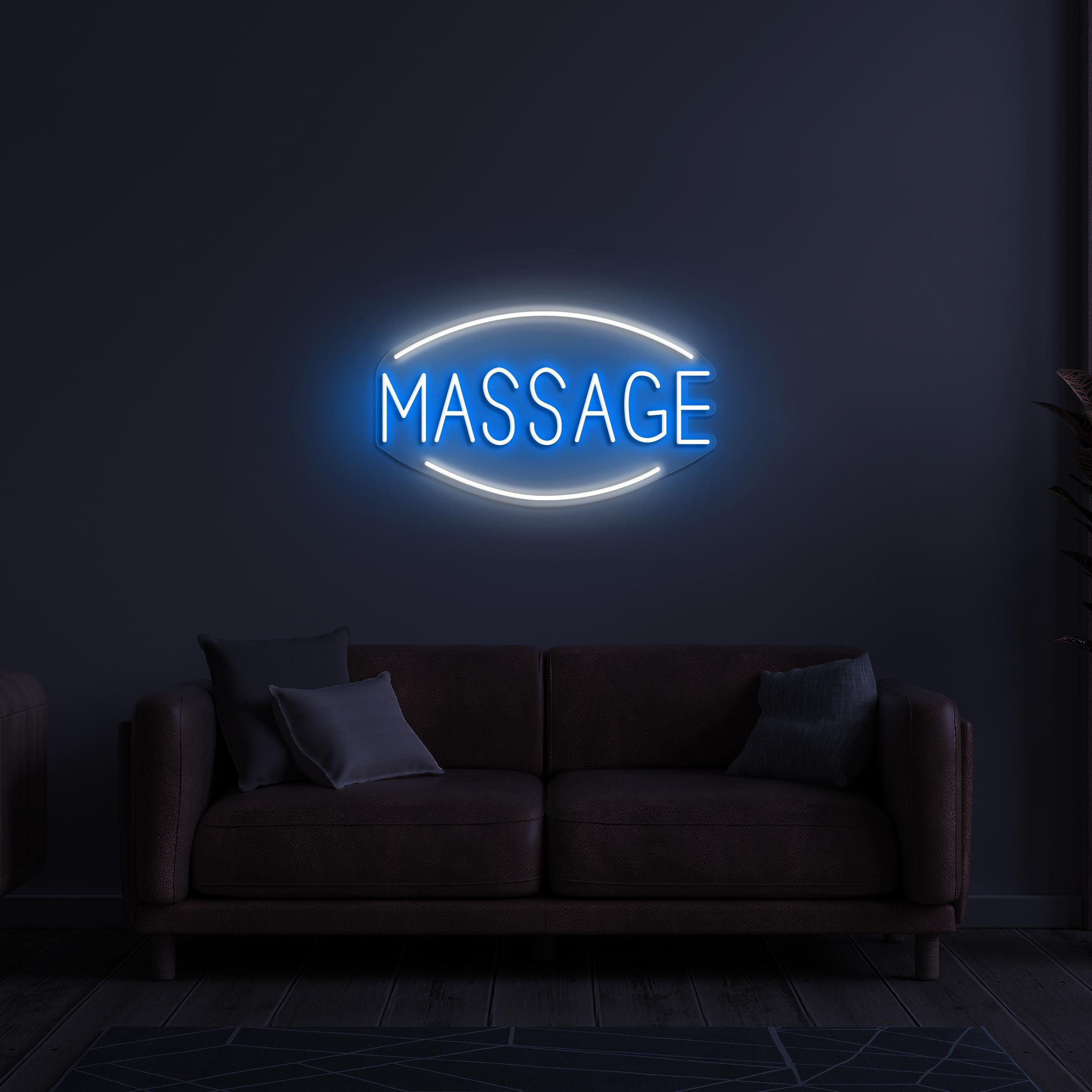 Massage Neon Sign, Massage LED Light, Massage LED Neon Art, Body Care Salon Sign, Massage Room Decor, Massage Therapy Body Care Neon Art