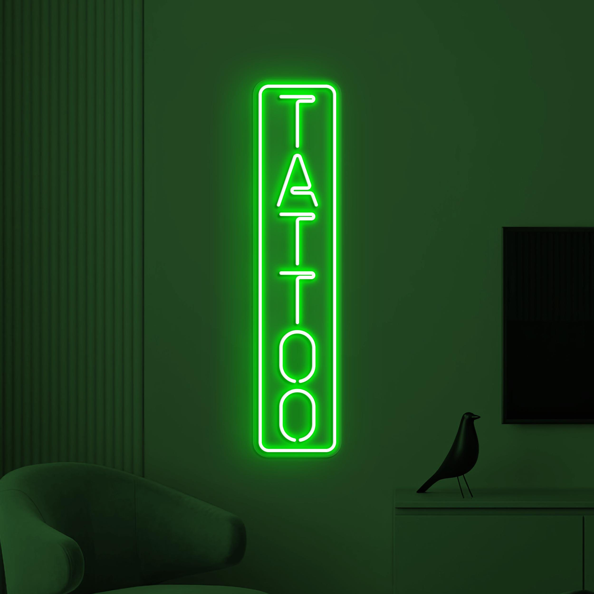 Tattoo Neon Sign, Tattoo LED Light, Tattoo Shop Wall Art, Tattoo Center Wall Decor, Tattoo Business Logo Sign, Tattoo Artist Room Decor