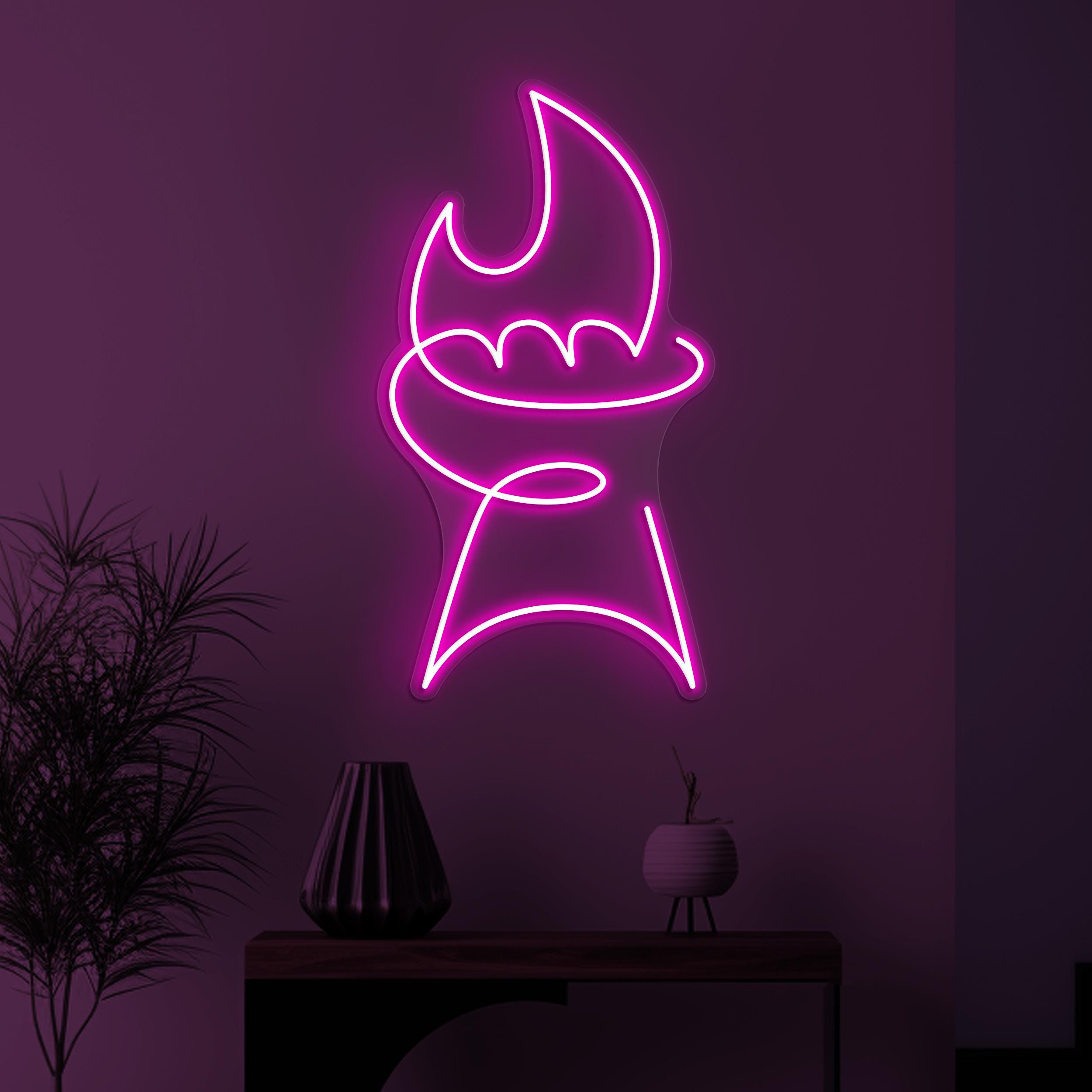 BBQ Neon Sign, BBQ Led Light, Fire Meat Sign, Grill Wall Decor, Barbeque Restaurant Wall Art, BBQ Lover Gift, Party Decor, Flaming Neon Sign