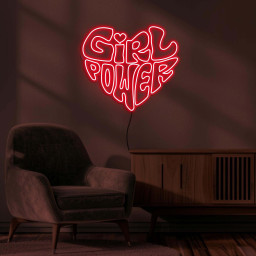 Girl Power Neon Sign, Girl Power LED Naeon Art, Girl Power LED Light, Girls Room Decor, Girl Power Art, Girls Gym Decor, Custom Neon Sign