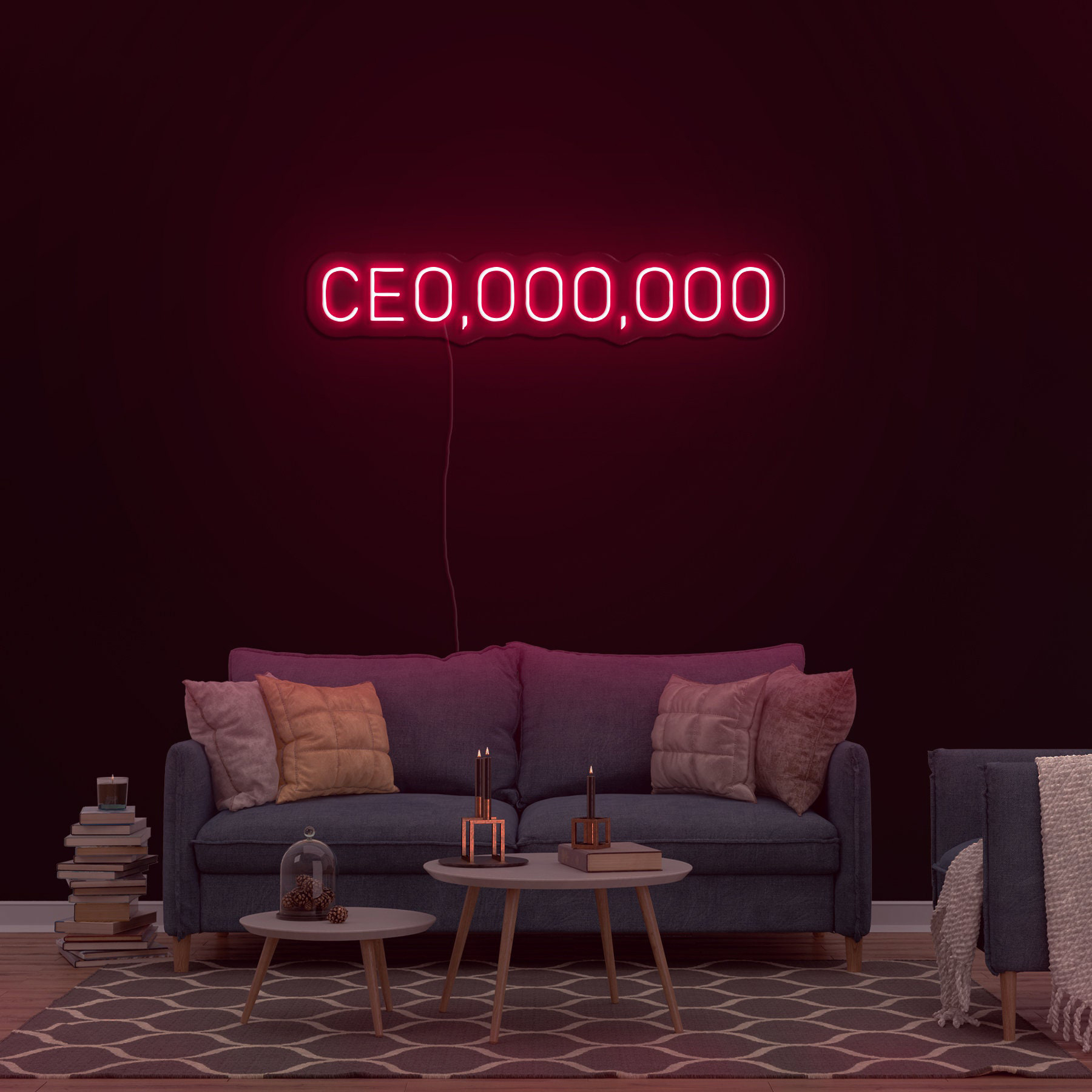 CEO LED Neon Sign, Wall Decor, Room Lighting, Office Art, Busines decor, Neon Light, Gift for Business Professionals, CE0000000,Office decor