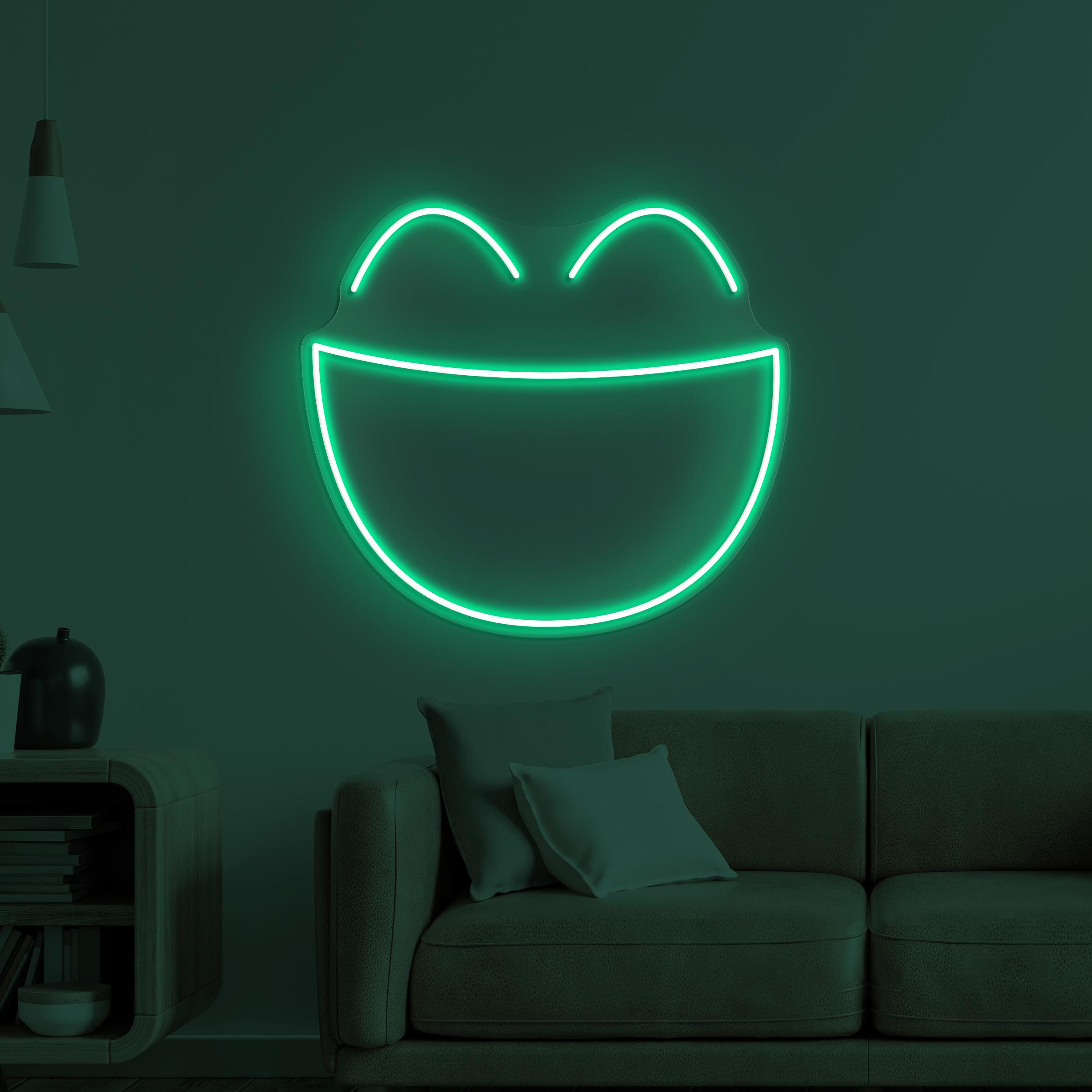 Smiley Face Neon Sign, Laughing Face LED Light, Laughing Emoji Wall Decor, Kids Room Wall Art, Birthday Gift For Kids, Happy Emoji Led Sign