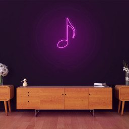 Musical Note Neon Sign, Music Note Light, Wall Decor for Music Studio, Bar, Club, LED Room Lighting, Music Theme Decor, Gift for Music Lover
