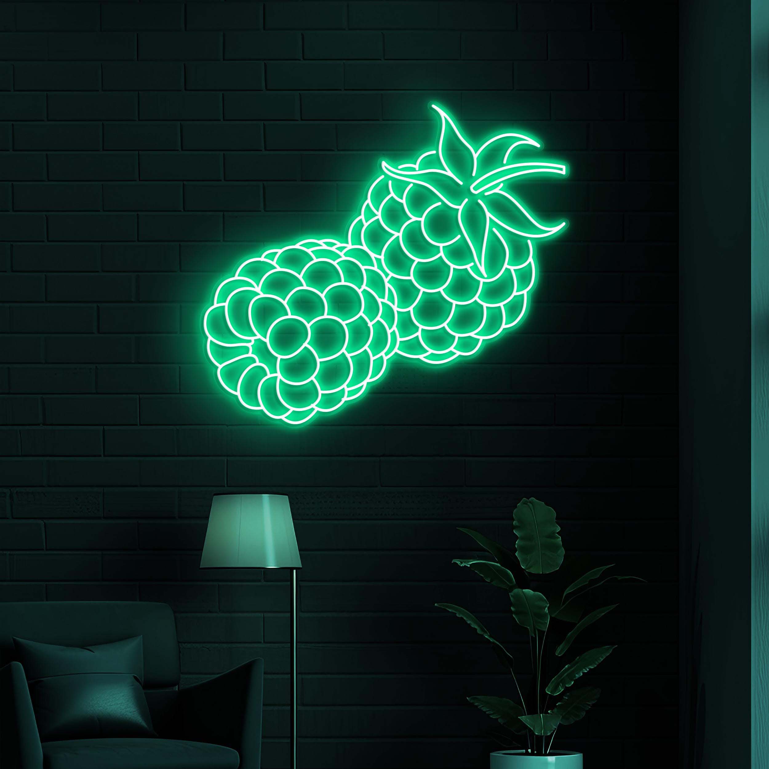 Raspberries Neon Sign, Raspberries Led Light, Berry Wall Decor, Bar Wall Art, Fruits Neon Sign, Sweet Berry Wall Sign, Restaurant Decor