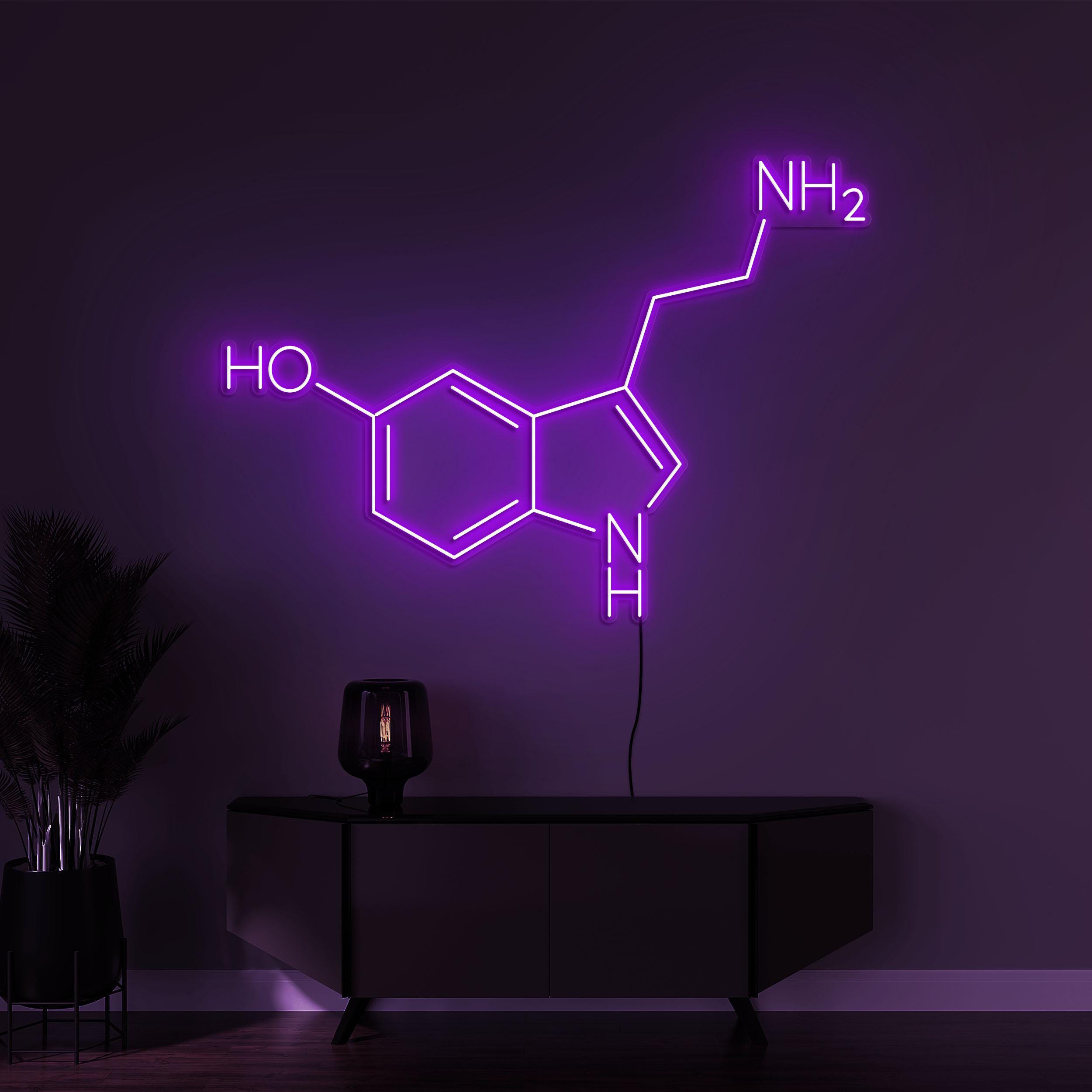 Molecular Formula Neon Sign, Formula Wall Decor, Molecular Formula Neon Light, Home Wall Art, Decor for School, Colleges & University, Gift