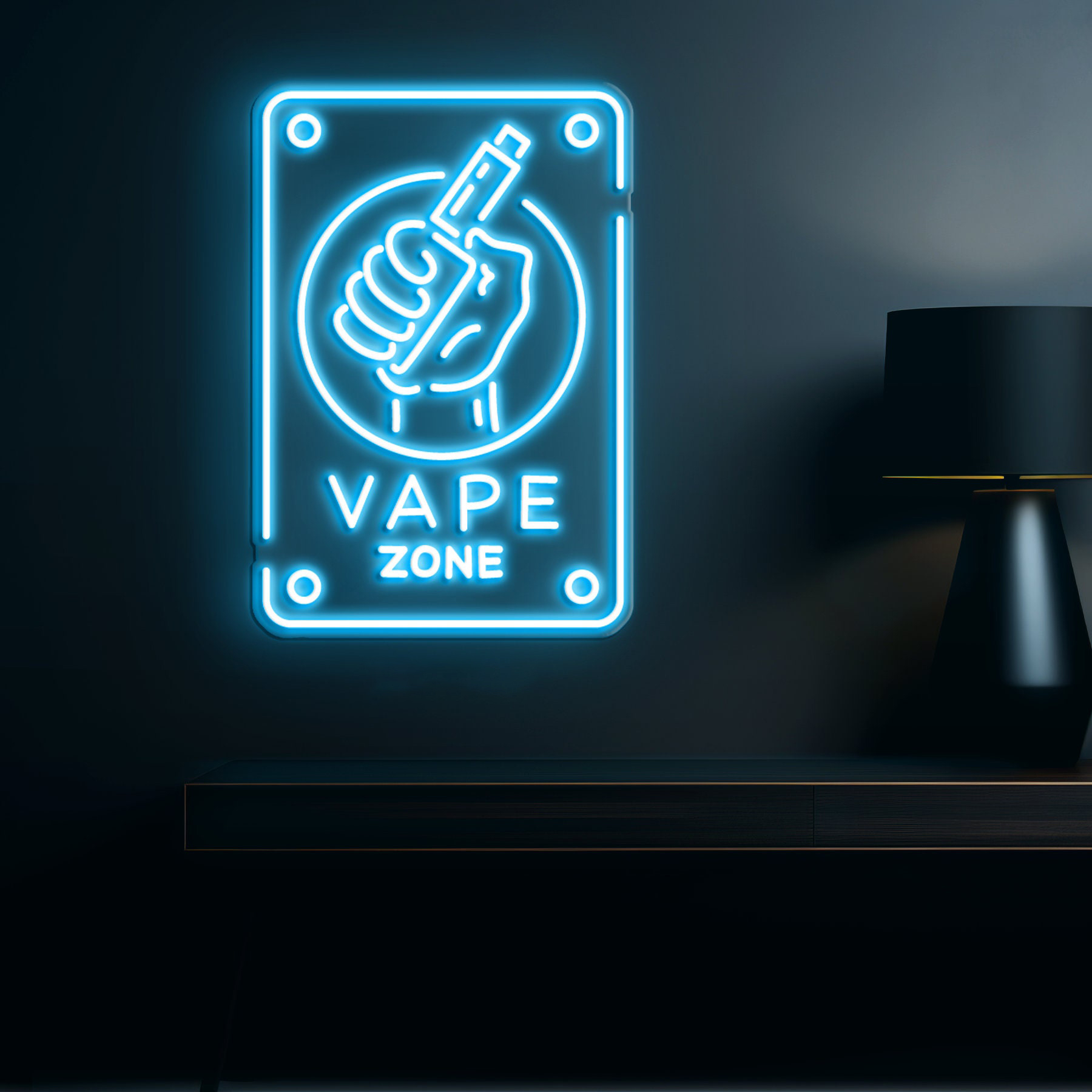 Vape Zone Neon Sign, Shop & Home Decor, Vape Light, Light for Business Advertising, Man Cave, Bar, Pub, Smoking Lounge, Party, Vape Decor
