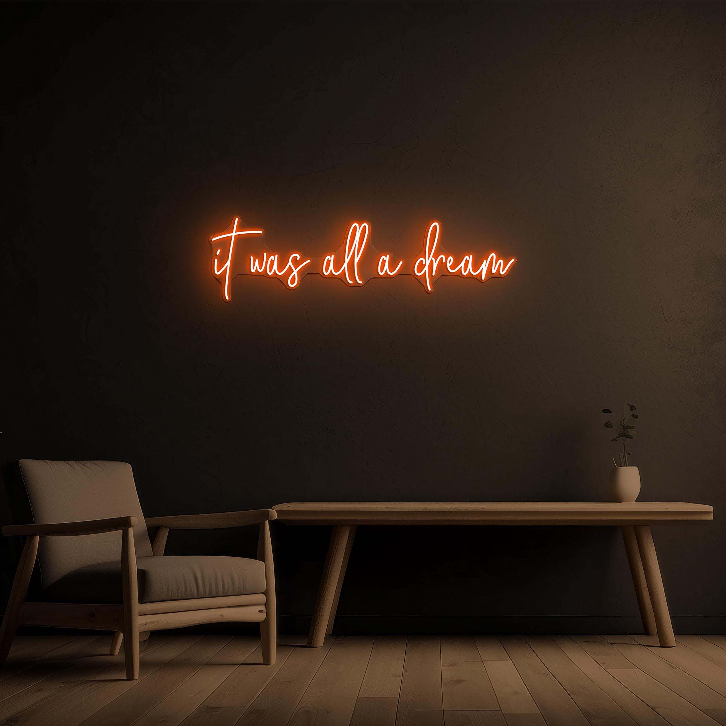 It was All a Dream Neon Sign, It was All a Dream LED Light, It was All a Dream Wall Art, Bedroom, Home Decor, Engagement & Wedding Backdrop