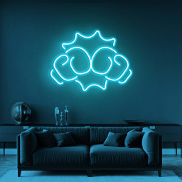 Boxing Gloves Neon Lights, Boxing Gym Decor, LED Neon Art Sign, Custom Neon Light, Room & Bedroom Decor, Man Cave, Gym Wall Decoration, Gift