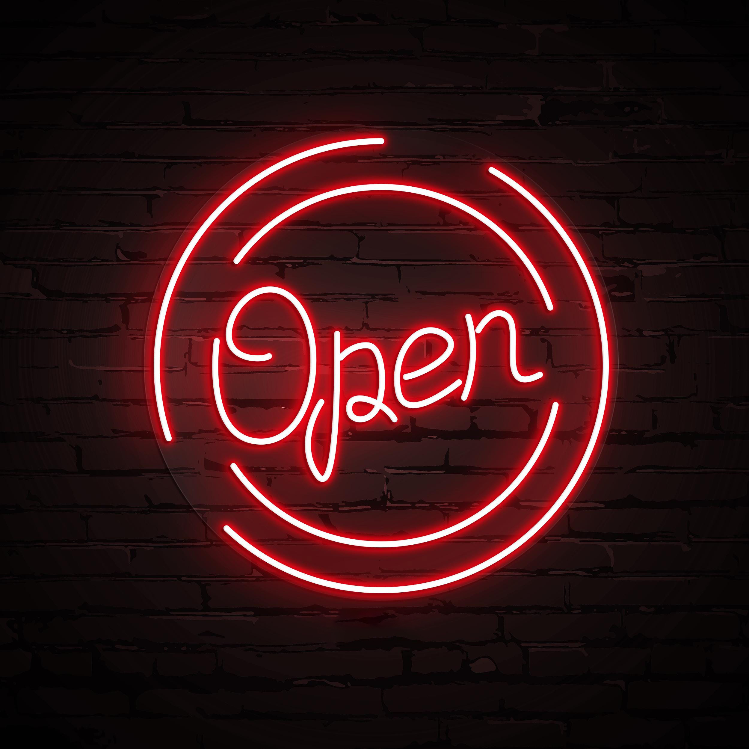 Open Neon Sign, Open LED Light, Open Business Logo Sign, Open Wall Art, Neon Sign For Restaurant, Bar, Shop & Store, Door Sign Wall Decor