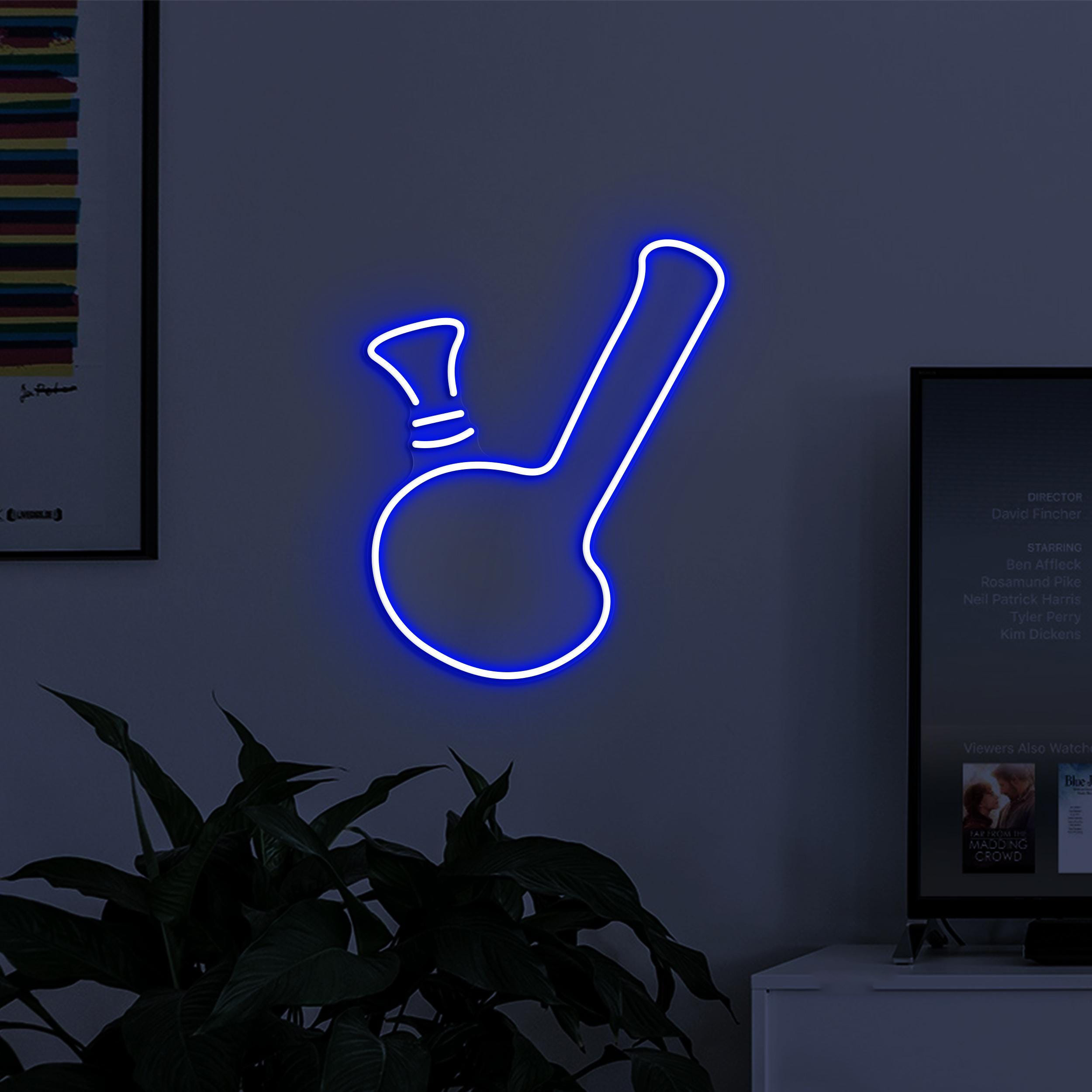 Bong Neon Sign, Bong LED Light, Smoke Shop Wall Art, Dorm Room Wall Decor, Home Neon Light, Cafe and Bar Neon Decor, Game Room Neon Decor