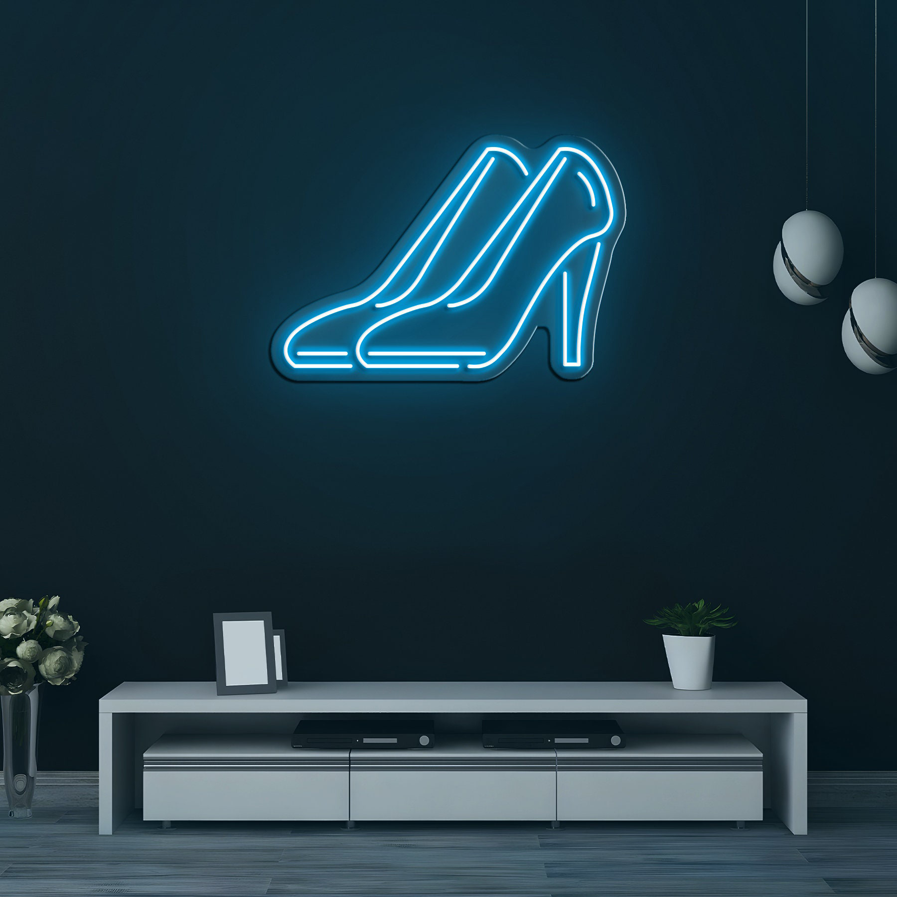 High Heel Neon Sign, LED Wall Decor for Fashionistas & Shoe Lovers, Room or Store Display, Neon Lights for Bedroom, Shoe Shop, Birthday Gift