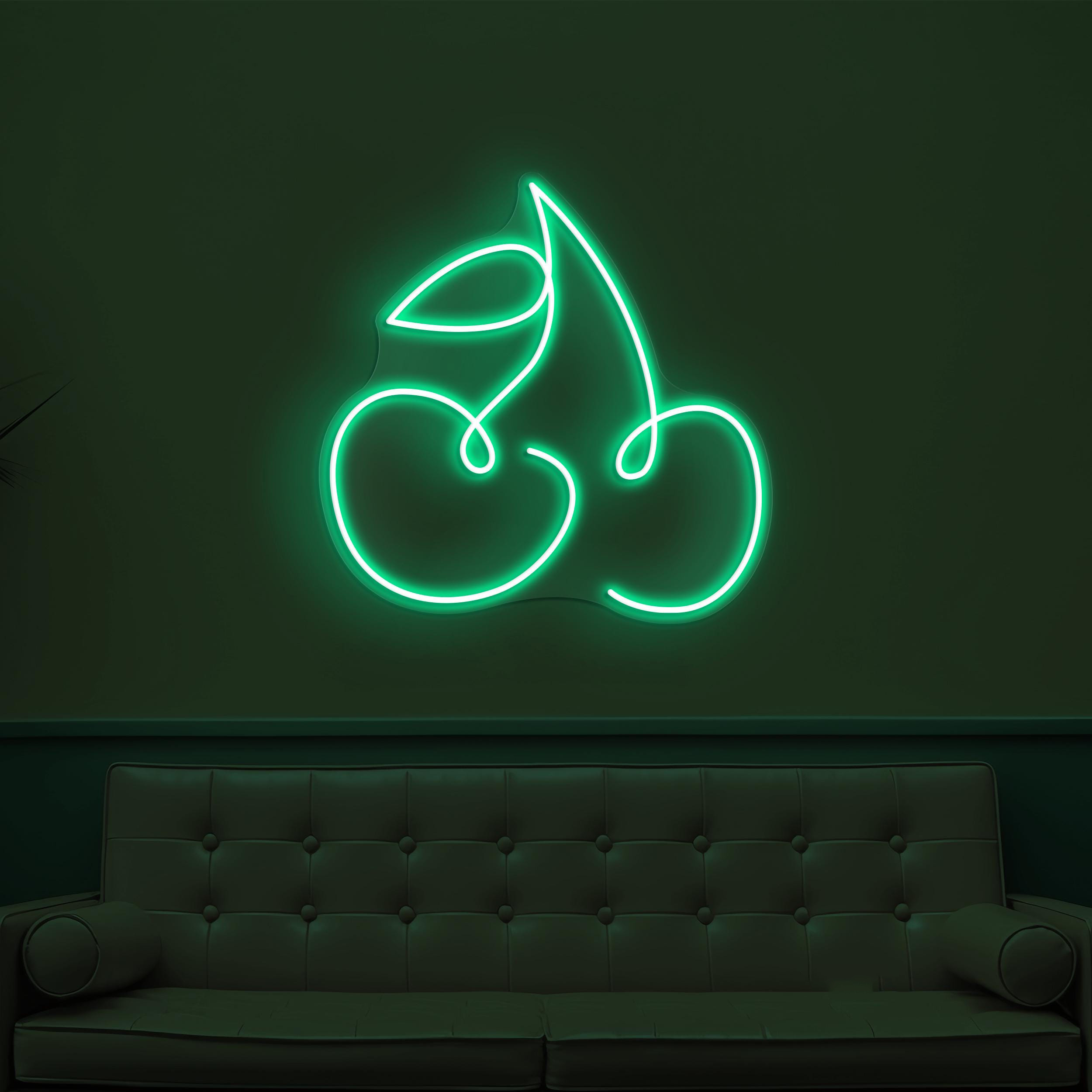 Cherry Neon Sign, Cherry LED Light, Fruit Shop Neon Art, Bar Pub Wall Decor, Bar Pub Neon Light, Personalized Neon Sign, Cafe Wall Decor
