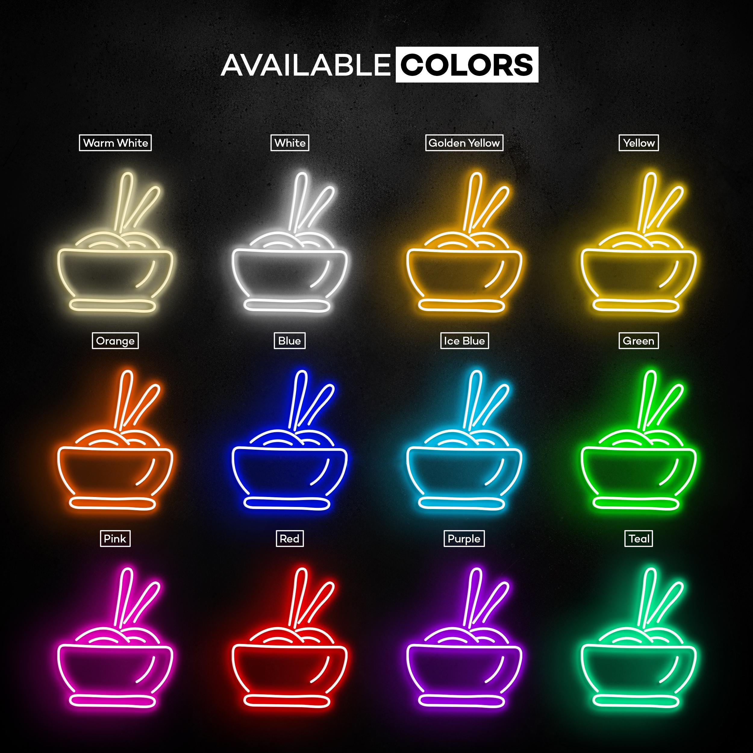 Noodles Neon Sign, Noodles LED Light, Ramen Wall Decor, Coffee Shop Neon Light, Kitchen Wall Art, Coffee Cup Neon Sign, Coffee Lover Art