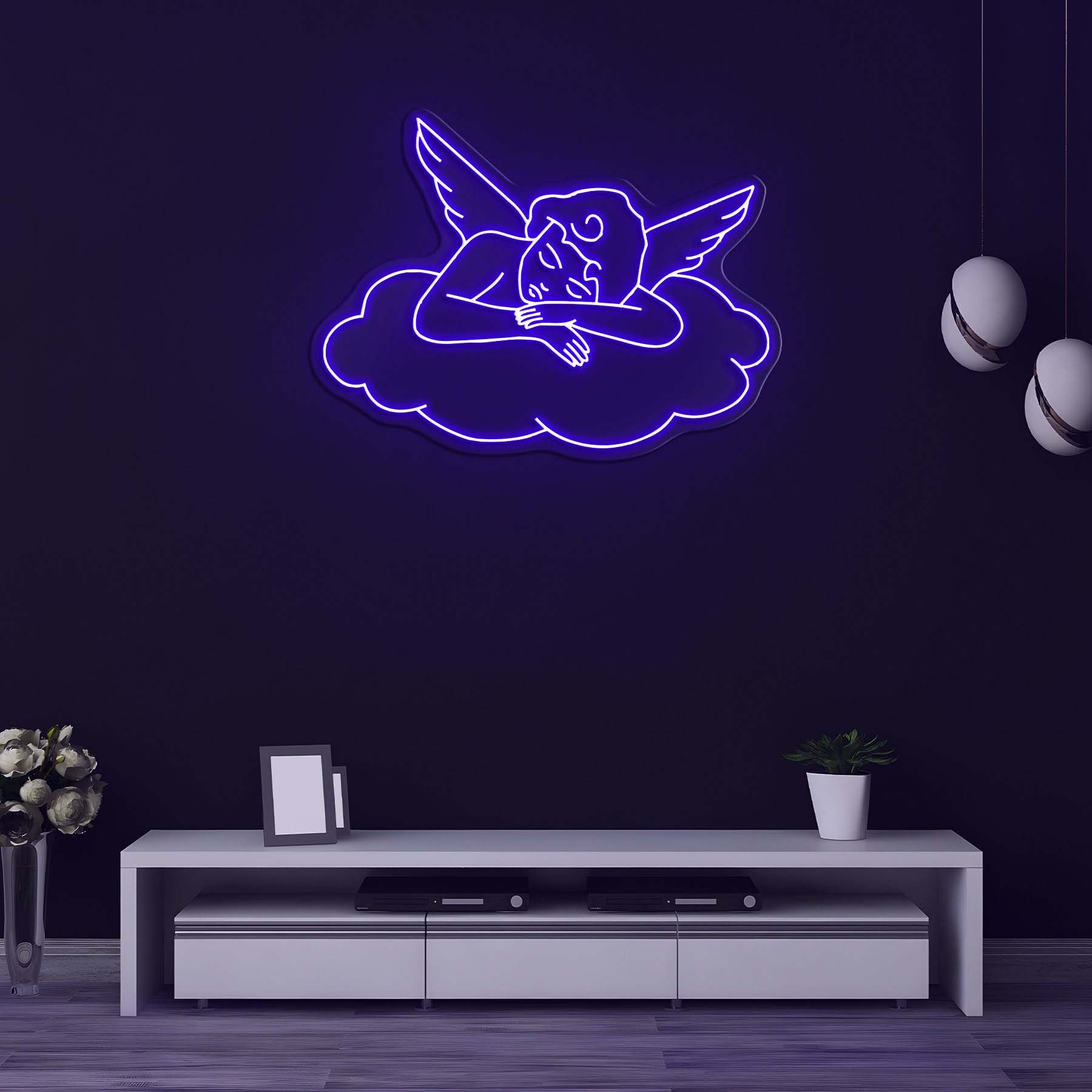 Sleepy Cupid Neon Sign, Cupid LED Neon Light, Led Wall art, Mother's Day Gift, Love Decor, LED Cupid Light, Home Decor, Custom Neon Art,Gift