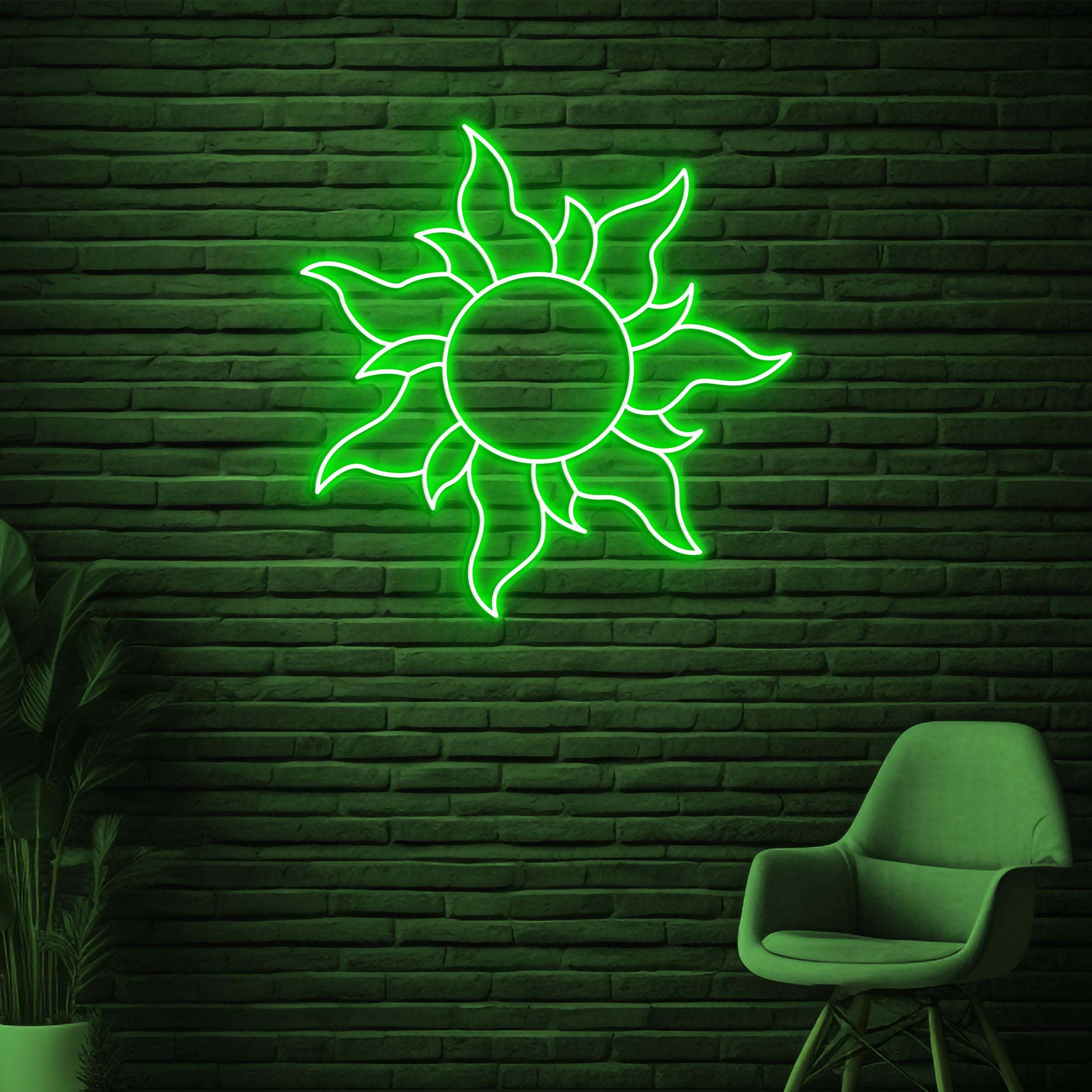 Sun Neon Sign, Sun LED Light, Home Wall Decor, Kids Room Wall Art, Summer Vibes Neon Light, Personalized Sun Sign, Bedroom Neon Wall Art