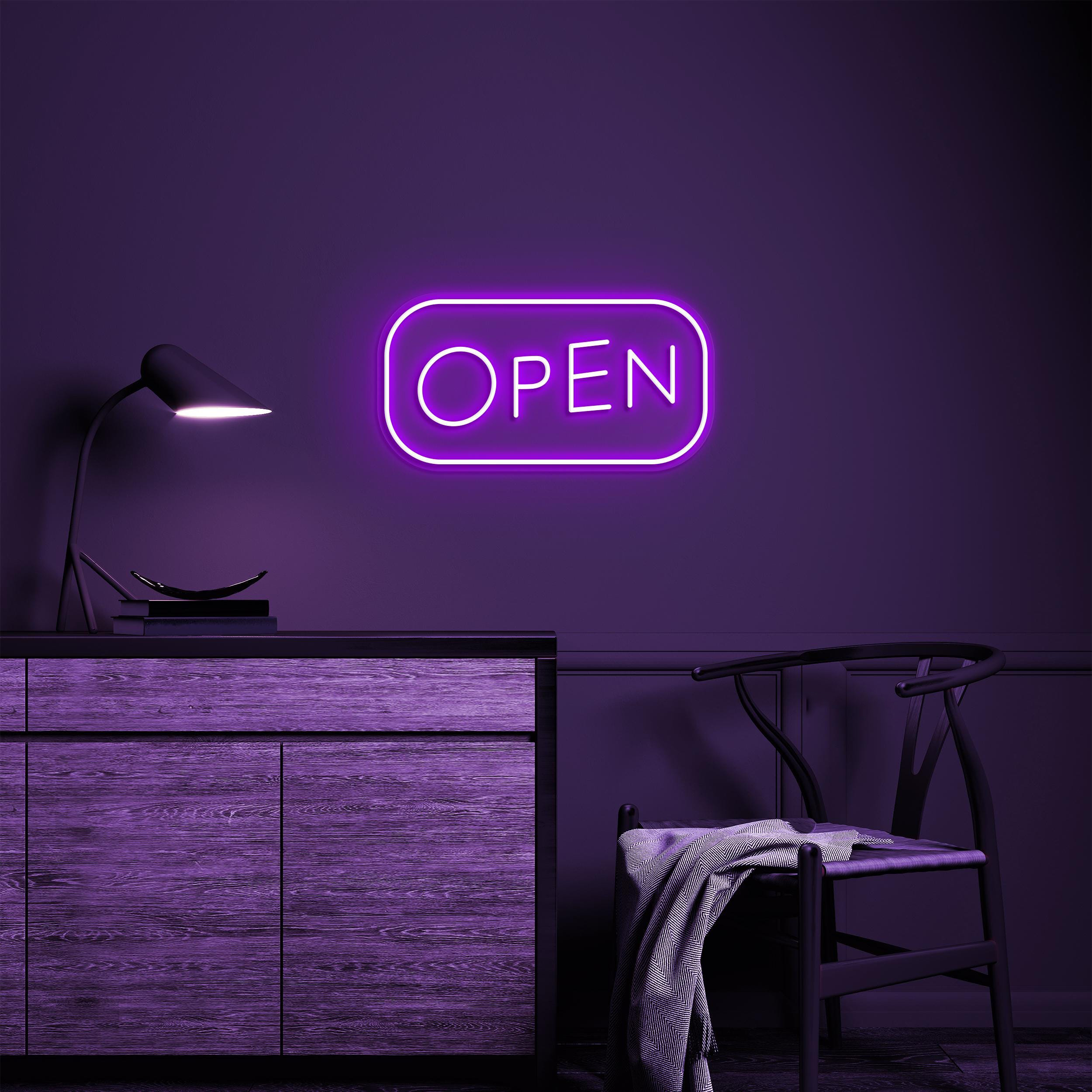 Open Neon Sign, Open Led Light, Open Wall Decor, Open Door Display Sign, Club, Bar Pub, Store Wall Art, Business Logo Art, Beauty Shop Decor
