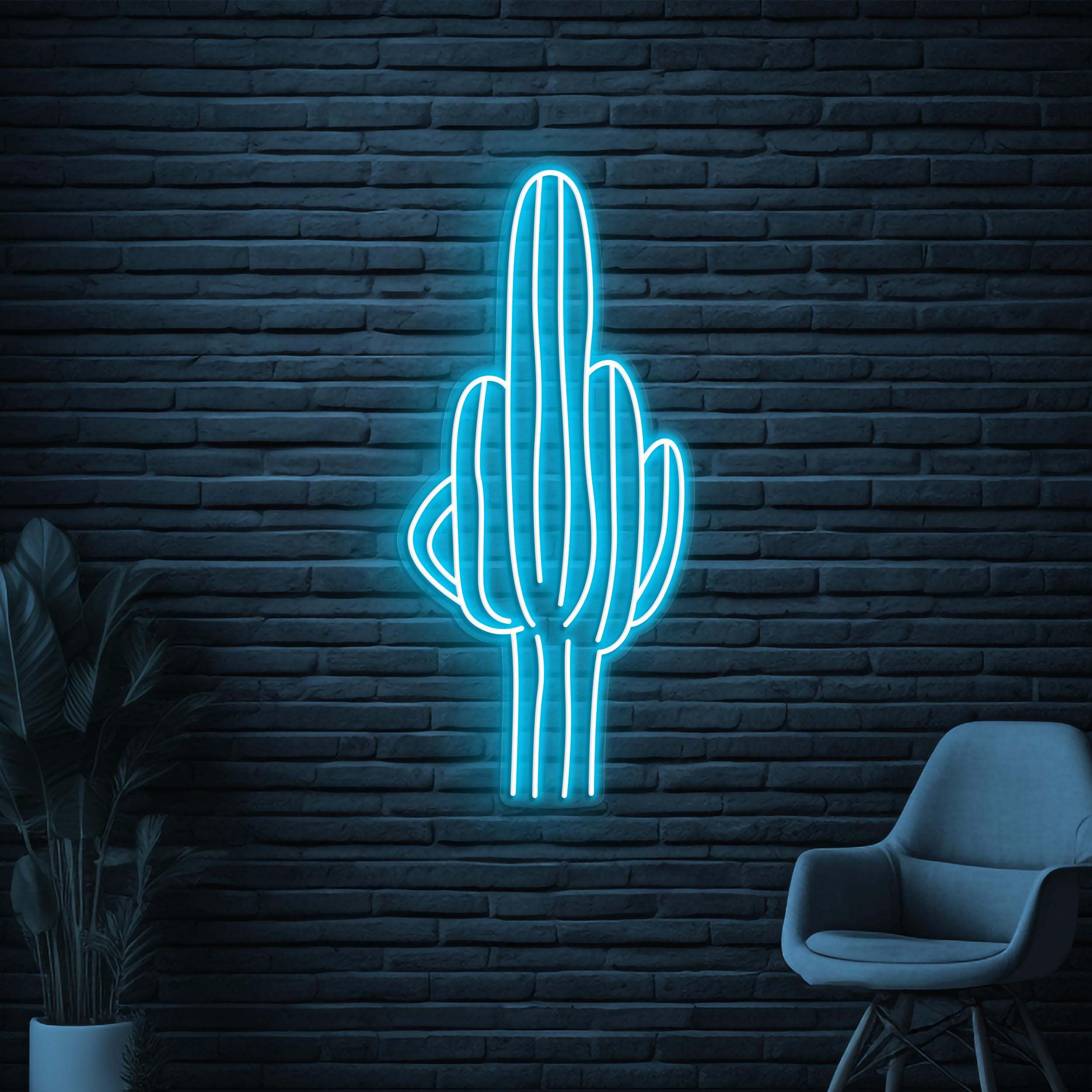 Cactus Neon Sign, Cactus LED Sign, Prickly Wall Decor, Plant Wall Art, Desert Neon Sign, Home Wall Art, Flower Shop Art, Plant Shop Wall Art