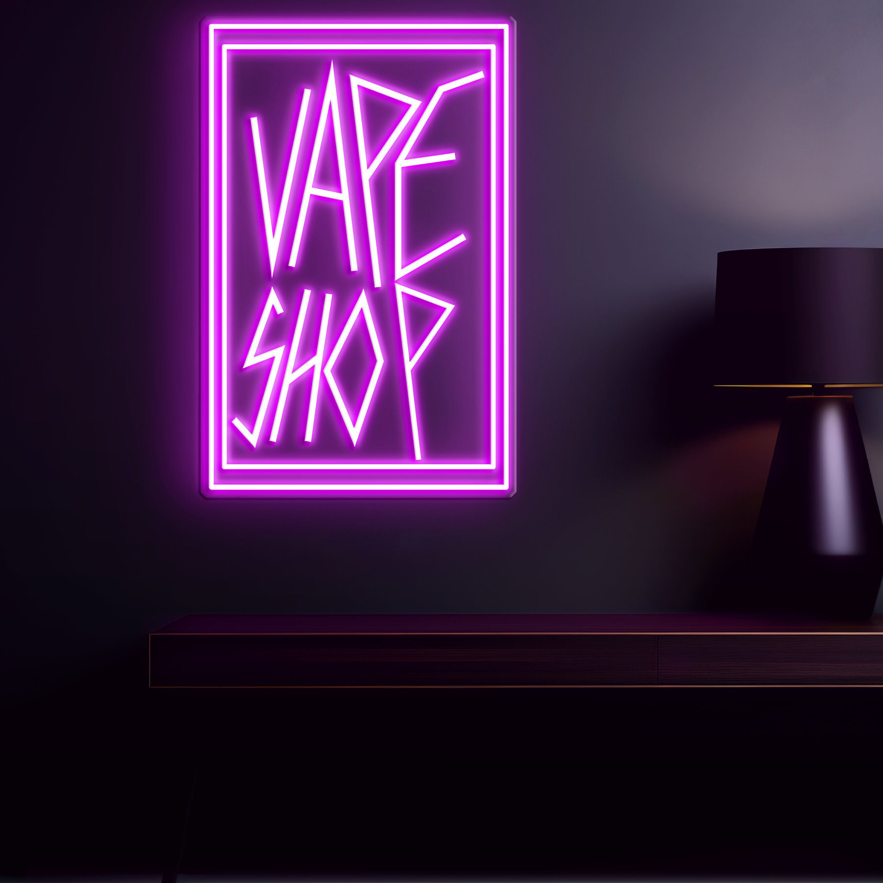 Vape Zone Neon Sign, Shop & Home Decor, Vape Light, LED Light for Business Advertising, Man Cave, Bar, Pub, Smoking Lounge, Party,Vape Decor