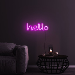 Hello Neon Sign, Hello Neon Light USB Night Light for Kids Room, Living Room, Party Decor, Gift, Game Room Decoration, Wall Art, Neon Sign