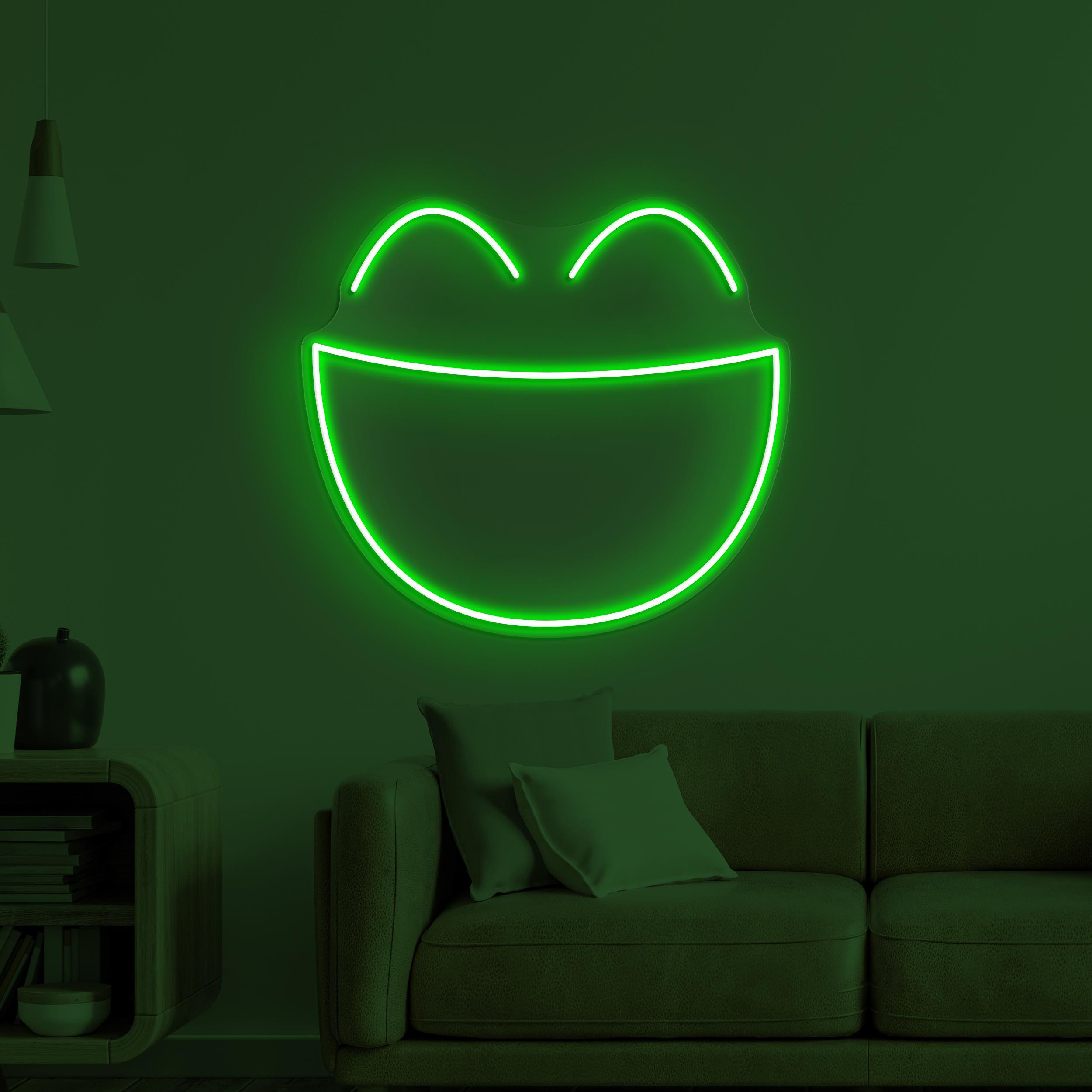 Smiley Face Neon Sign, Laughing Face LED Light, Laughing Emoji Wall Decor, Kids Room Wall Art, Birthday Gift For Kids, Happy Emoji Led Sign