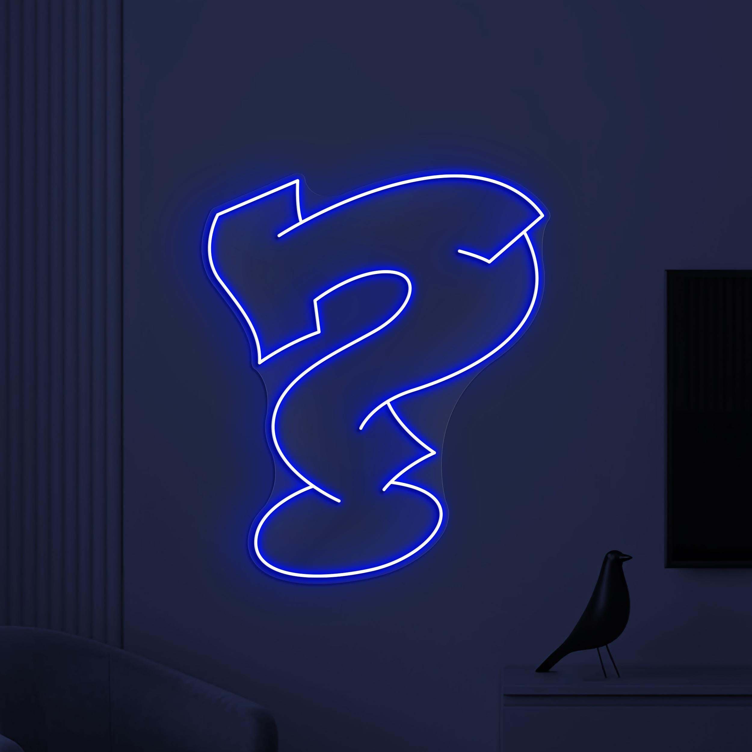 Question Mark Neon Sign, LED Question Mark Light, Arrow Wall Decor, Direction Wall Art, Mall Neon Light, College & University Decor, Gift