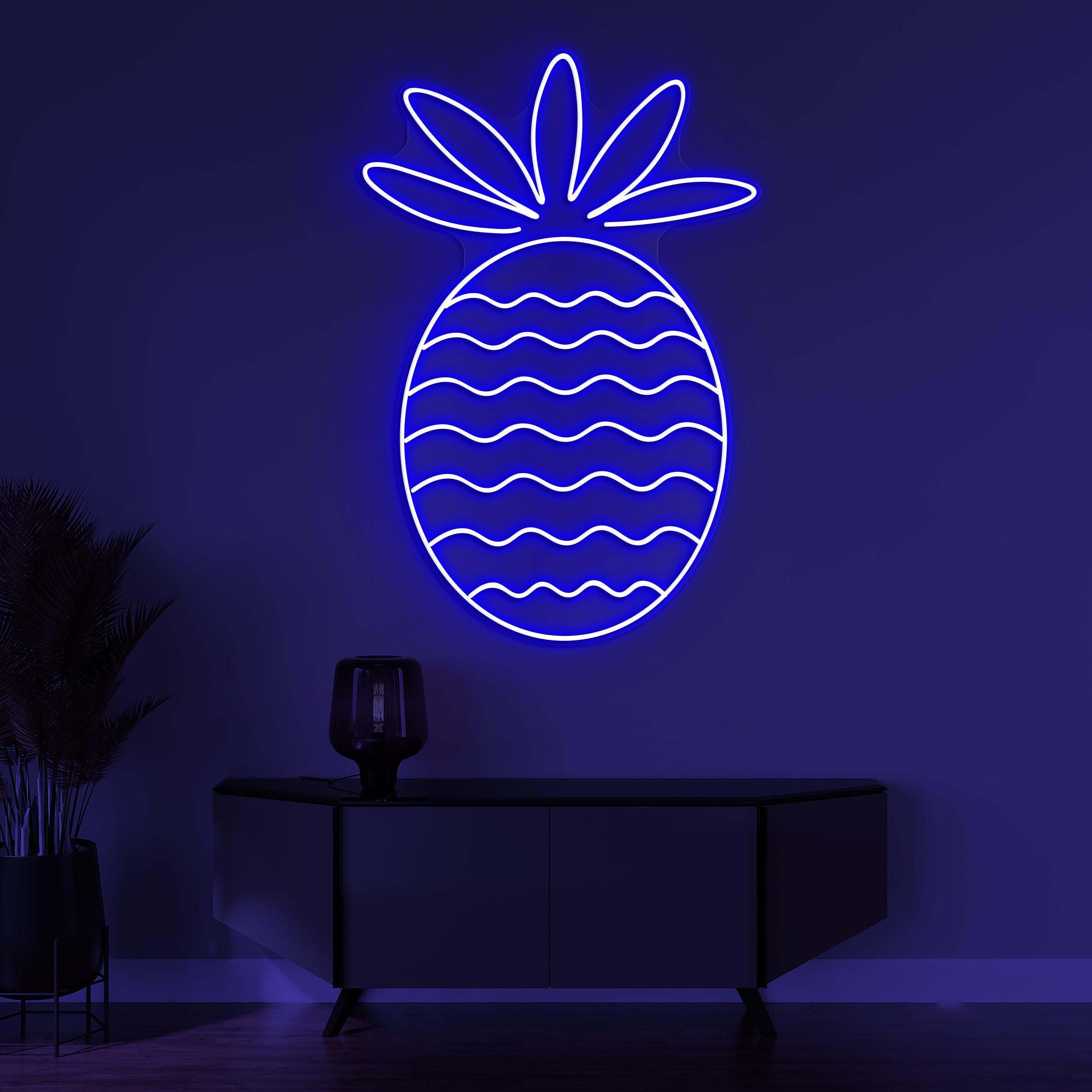 Pineapple Neon Sign, Pineapple LED Light, Fruit Shop Wall Decor, Pineapple Surf Wall Art, Cafe And Bar Neon Light, Personalized Neon Sign