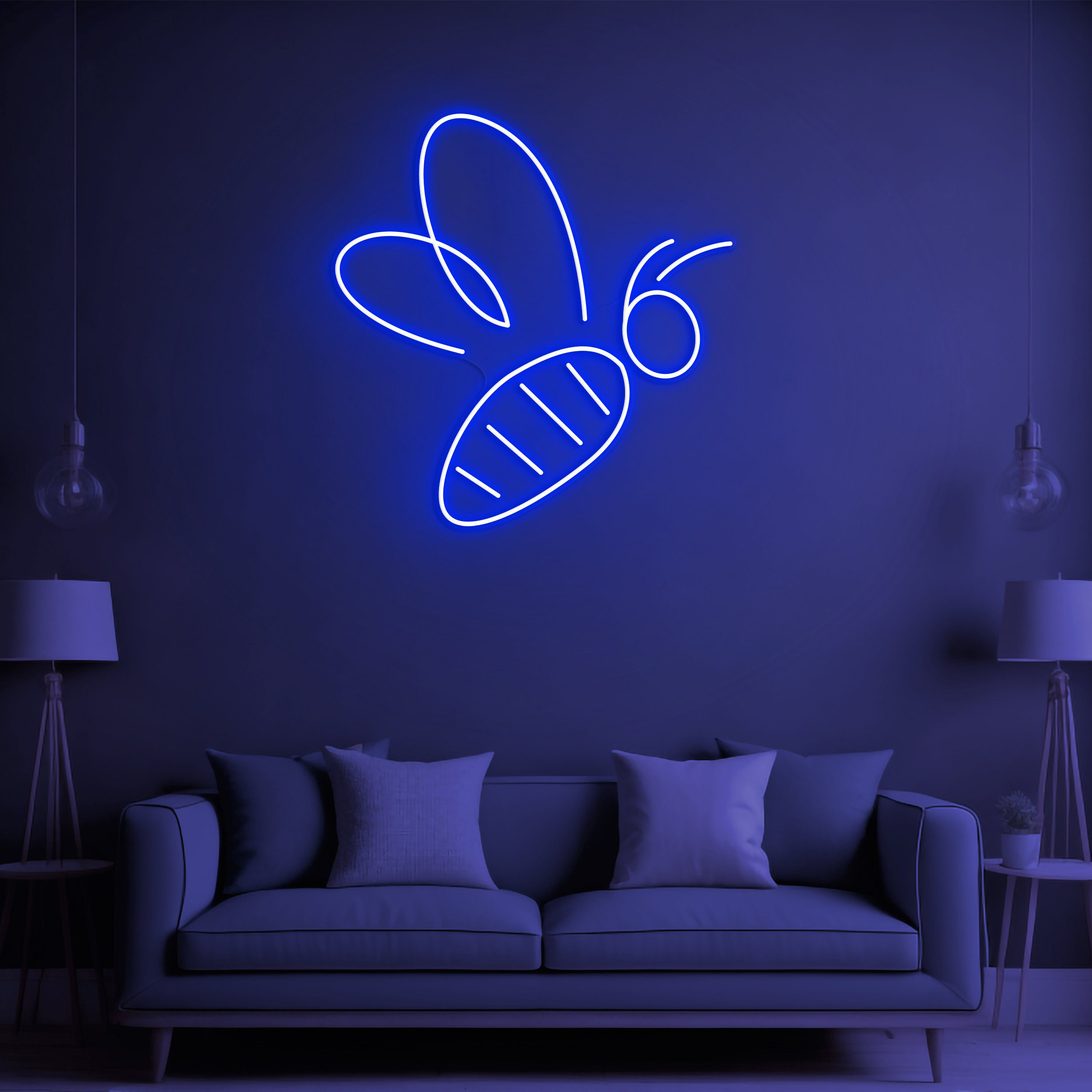 Bee LED Neon Sign, Honey Neon Light, Bee Wall Art, Bee Neon Art Sign, Led Decor, Beehive Wall decor, Kids Room Decor, Led Neon Light, Gift