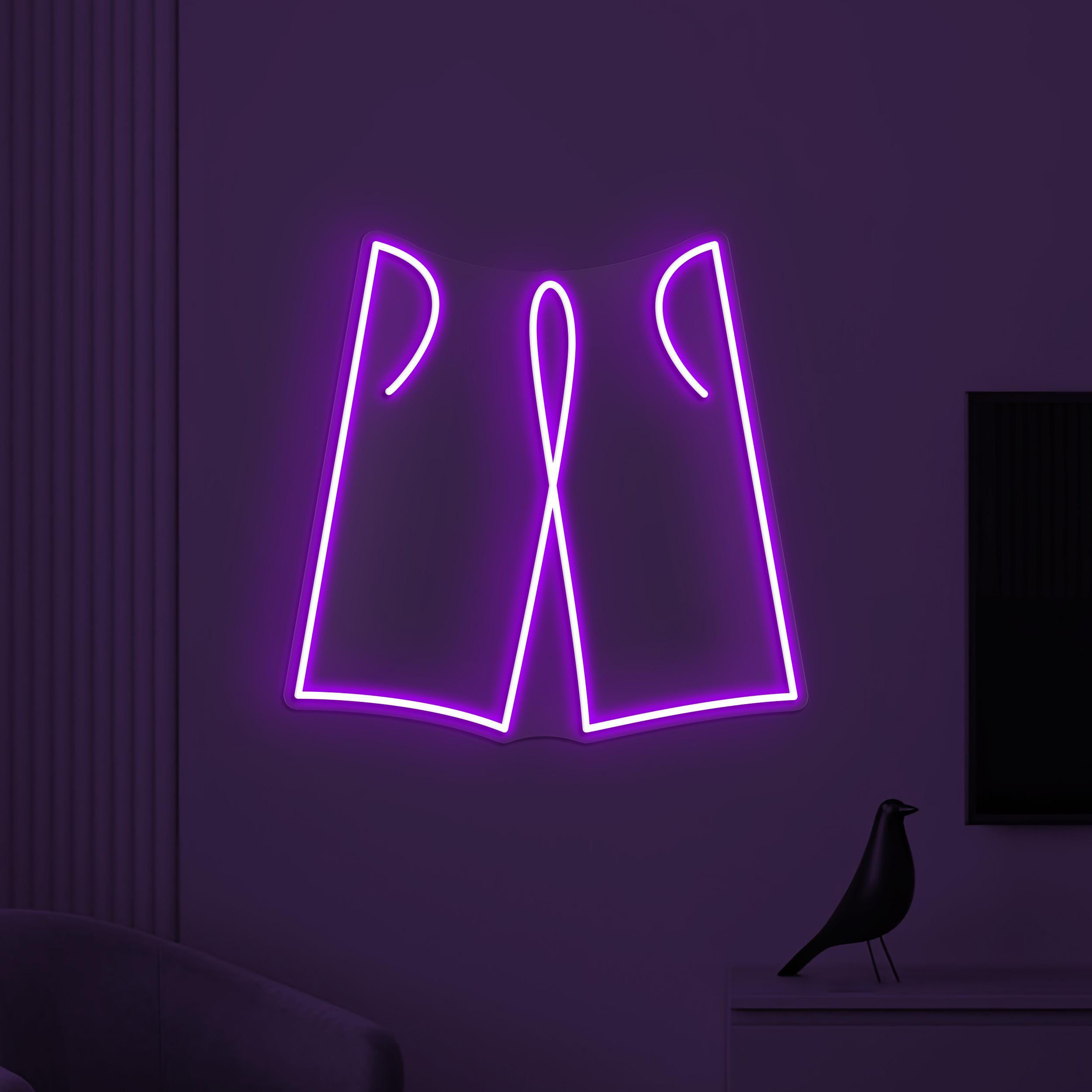 Shorts Neon Sign, Shorts LED Light, Garments Shop Wall Decor, Beach Wall Art, Brand Shop Neon Light, Custom Neon Sign, Boys Room Decor