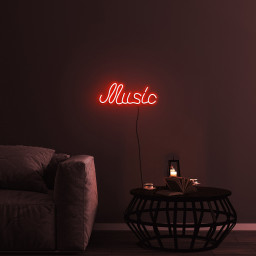 Music Neon Sign, Music Studio Office Decor, USB Powered Neon Light for Home Room Bar, Gift for Her, Led Wall Decor for Bedroom, Party, Club