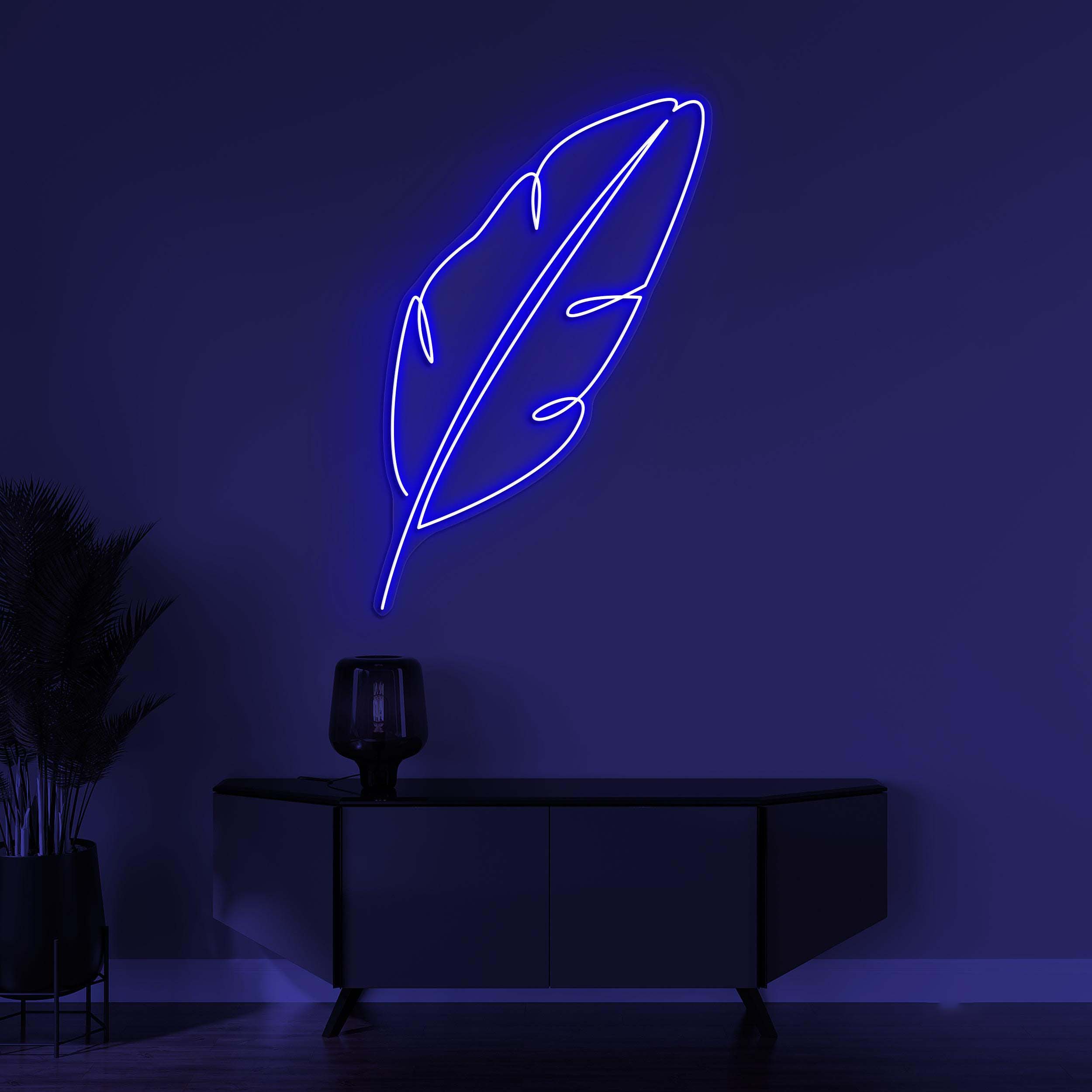 Feather Neon Sign, Feather LED Light, Bird Feather Wall Decor, Leaf Wall Art, Home Led Sign, Bedroom Neon Light, Custom Neon Art, Lounge Art