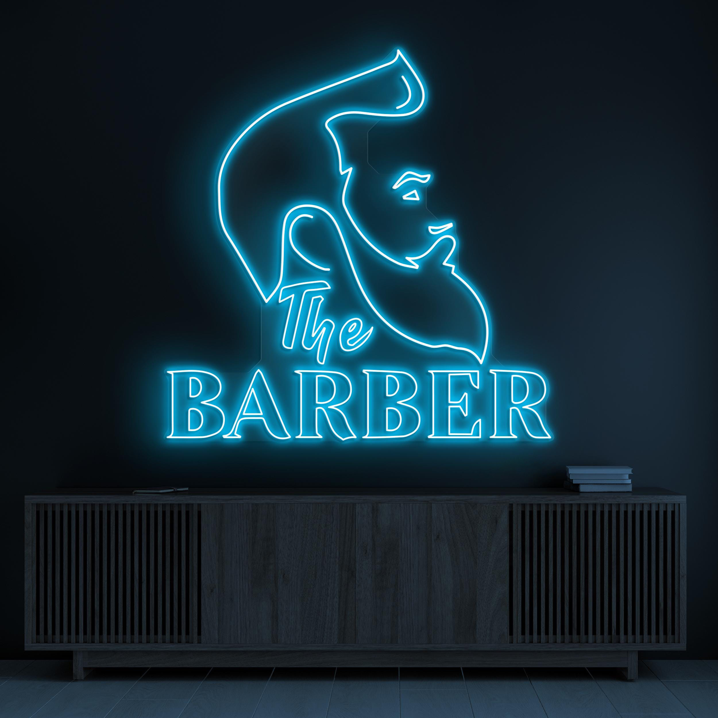 Barber Neon Sign, LED Light for Barber Shop Decor, Business Neon decor, Beauty Salon, Men's Grooming, Haircut Studio, Barbershop Art, Gift