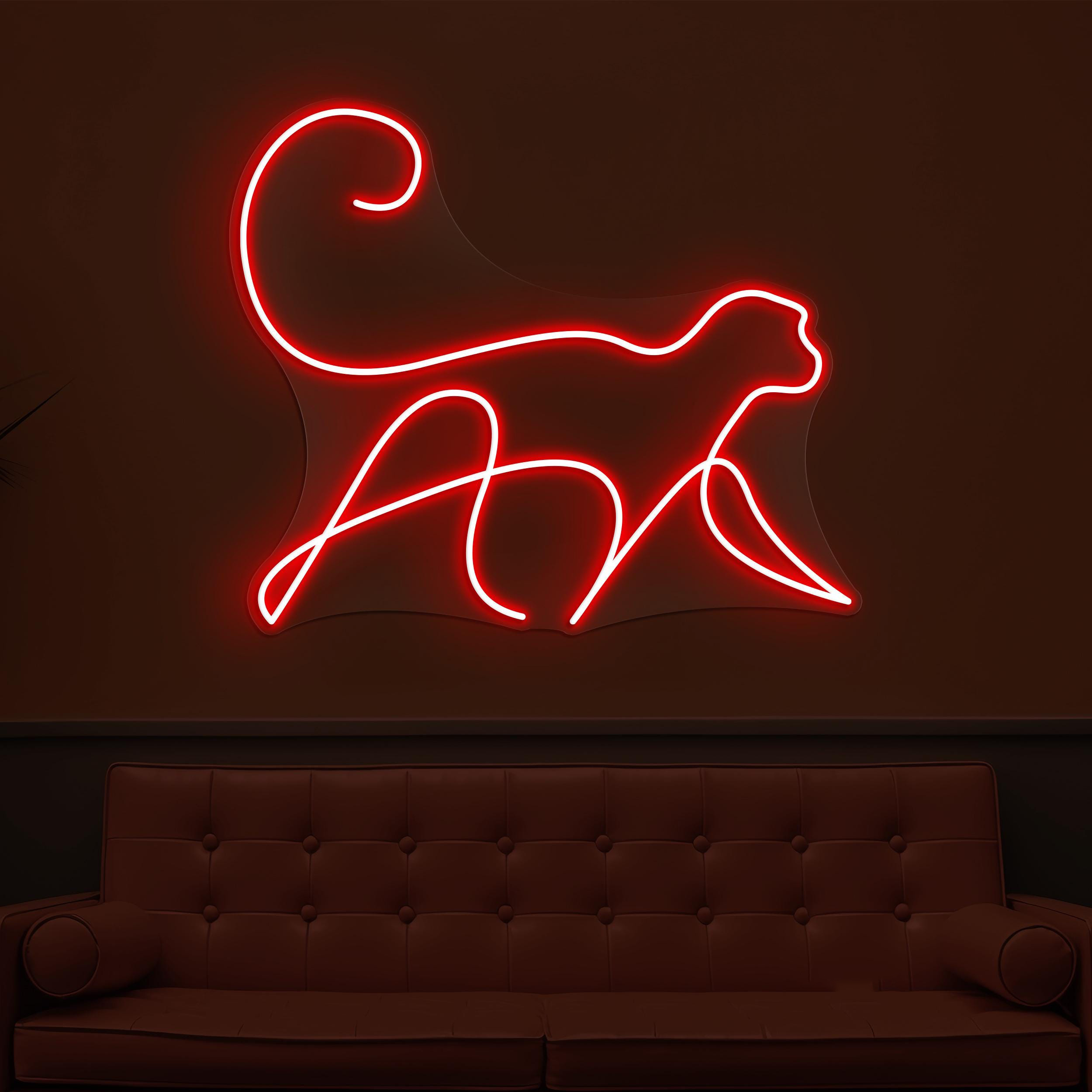 Monkey Neon Sign, Monkey LED Light, Cute Monkey LED Neon Art, Animal Shop Wall Decor, Jungle Neon Light, Zoo Wall Light, Kids Room Decor