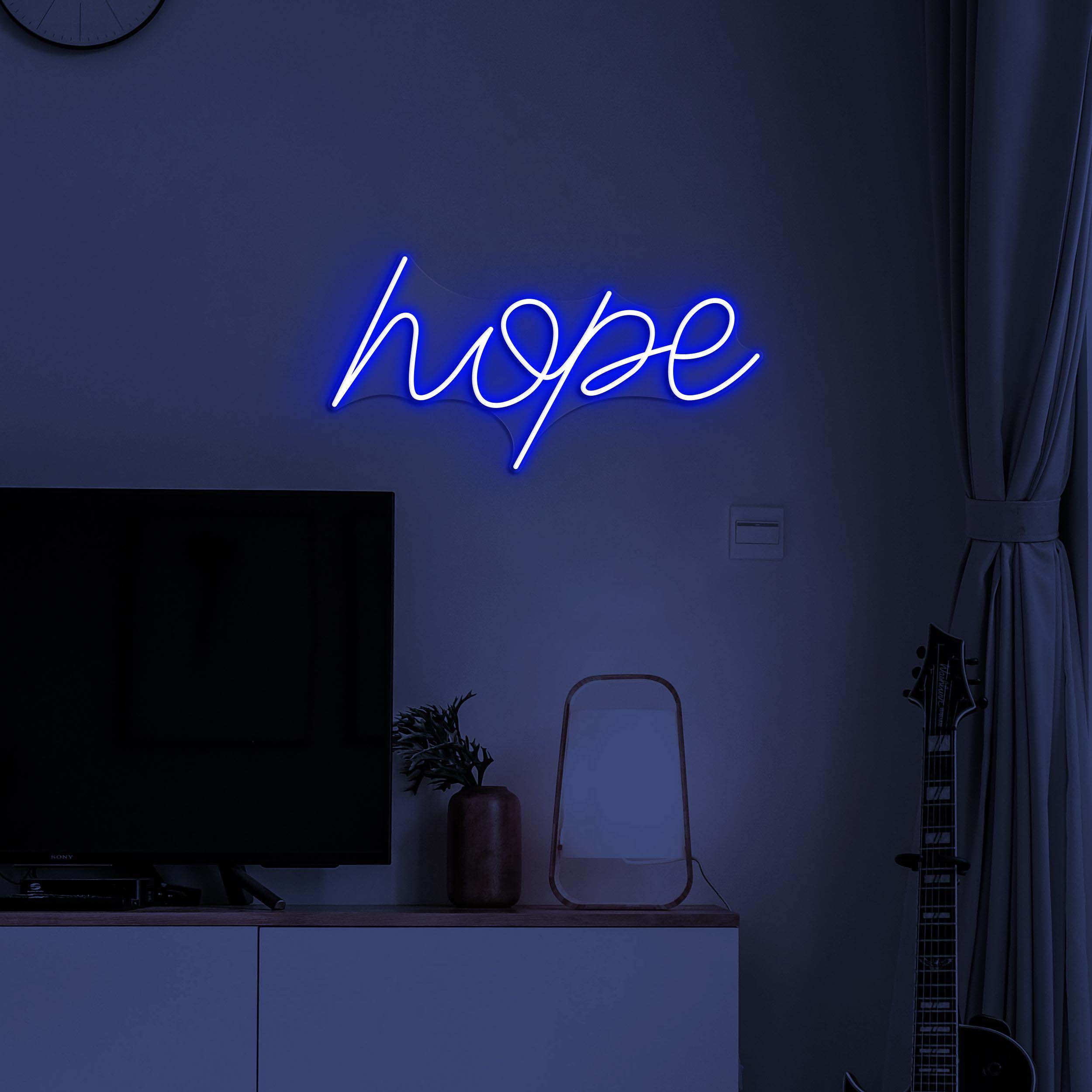 Hope Neon Sign, Hope LED Light, Positive Wall Decor, Positive Quote Neon Sign, Home Wall Decor, Motivational Neon Light, Bar and Cafe Decor