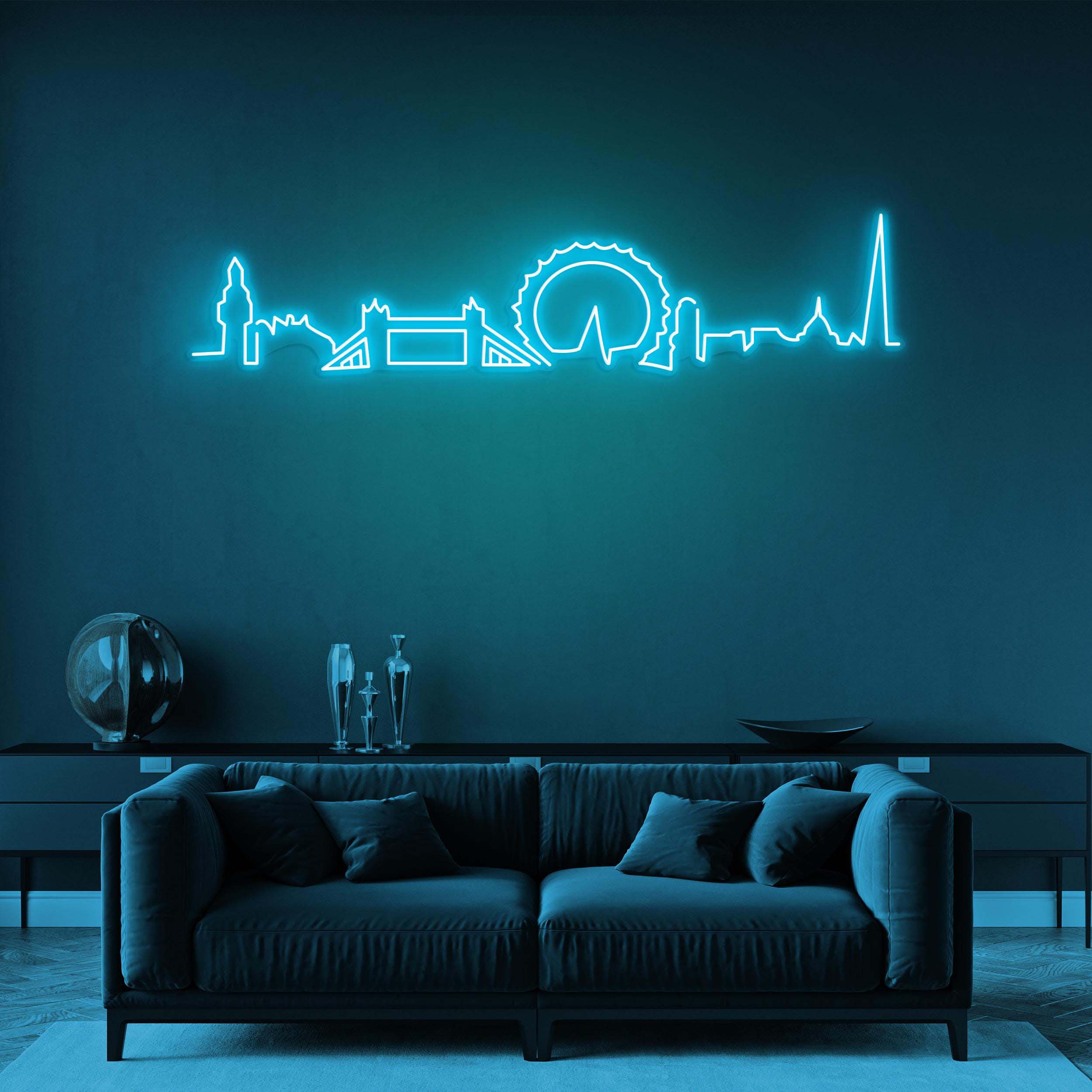 London City Neon Sign, London Skyline LED Light, London LED Neon Art, Custom City Skyline, City Led Light, Home Wall Decor, Office Wall Art