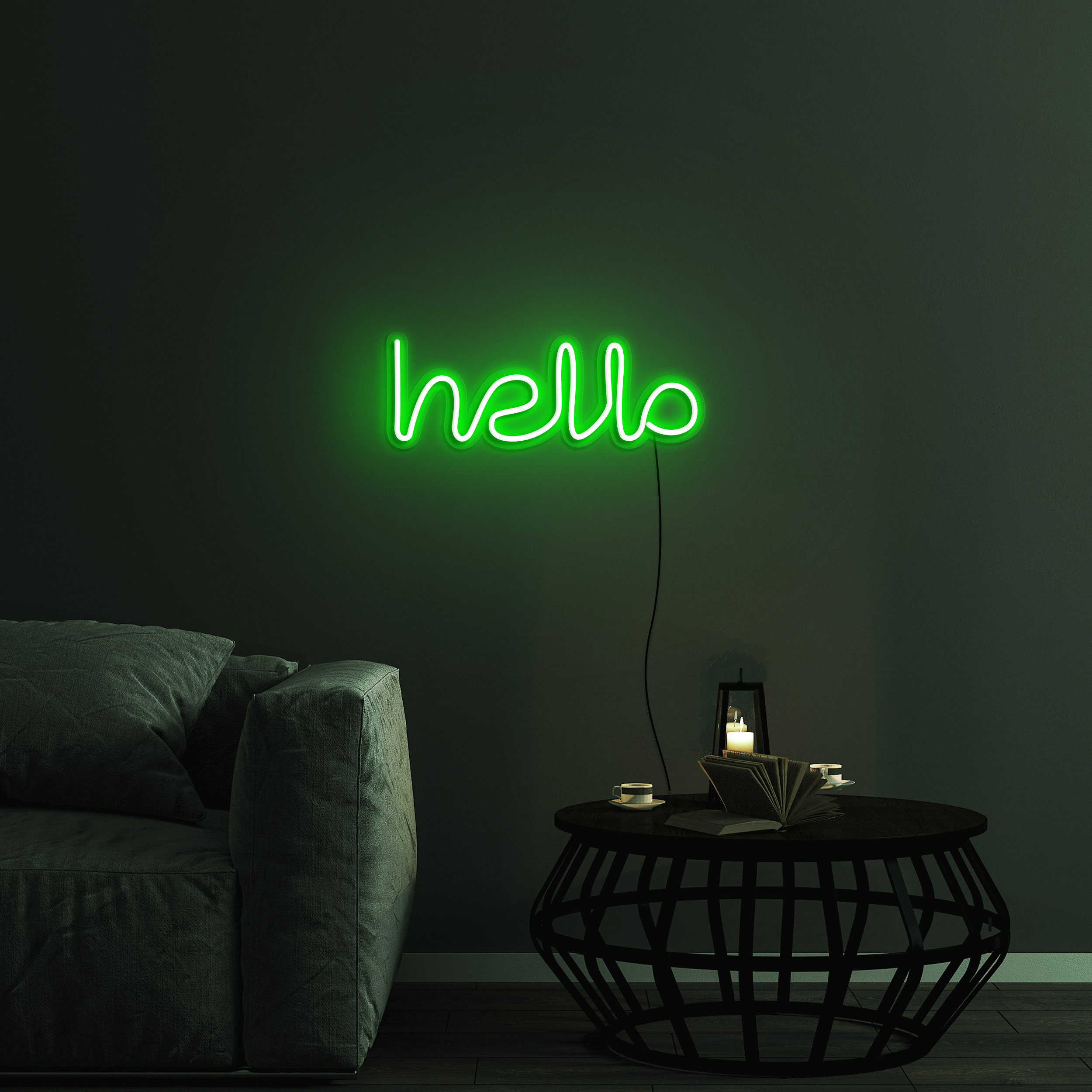Hello Neon Sign, Hello Neon Light USB Night Light for Kids Room, Living Room, Party Decor, Gift, Game Room Decoration, Wall Art, Neon Sign