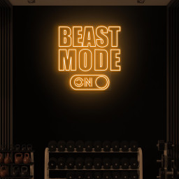 Beast Mode Neon Sign, Beast Mode On LED Light, Custom Neon Sign, Fitness Neon Sign, Housewarming Gift Art, Gym Neon Wall Art, Gym Lover Gift