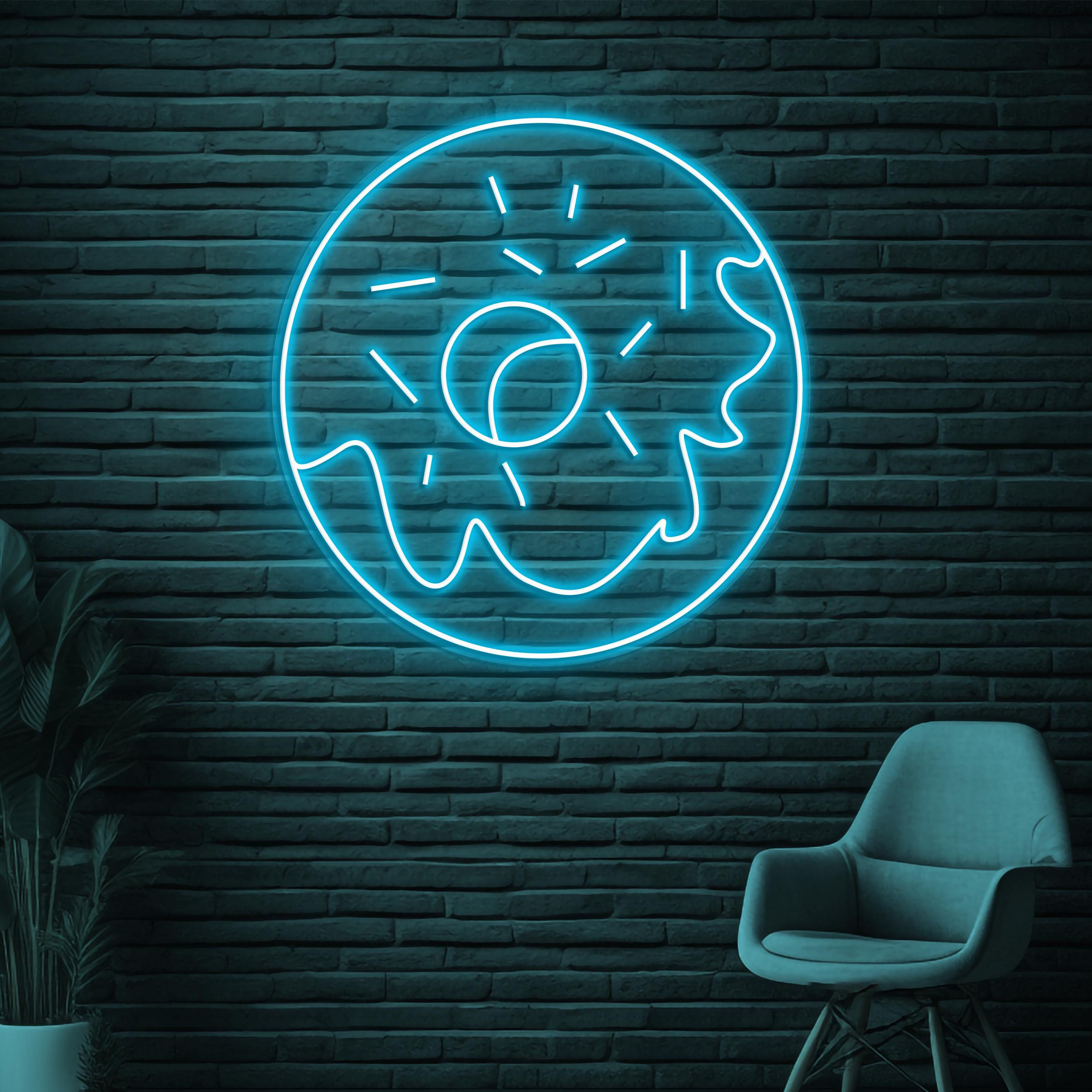 Donut Neon Sign, Donut LED Sign, Yummy Donut Wall Decor, Sweet Treat Wall Art, Dessert Shop Art, Donut Cafe Wall Art, Kitchen Wall Decor